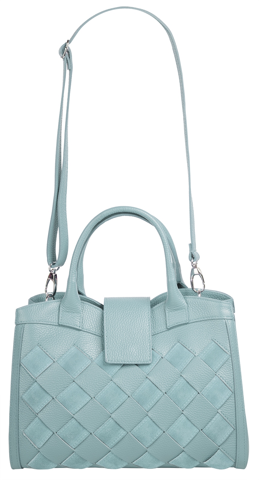 Samantha Look Sac à bandoulière cuir véritable, fabriqué en Italie