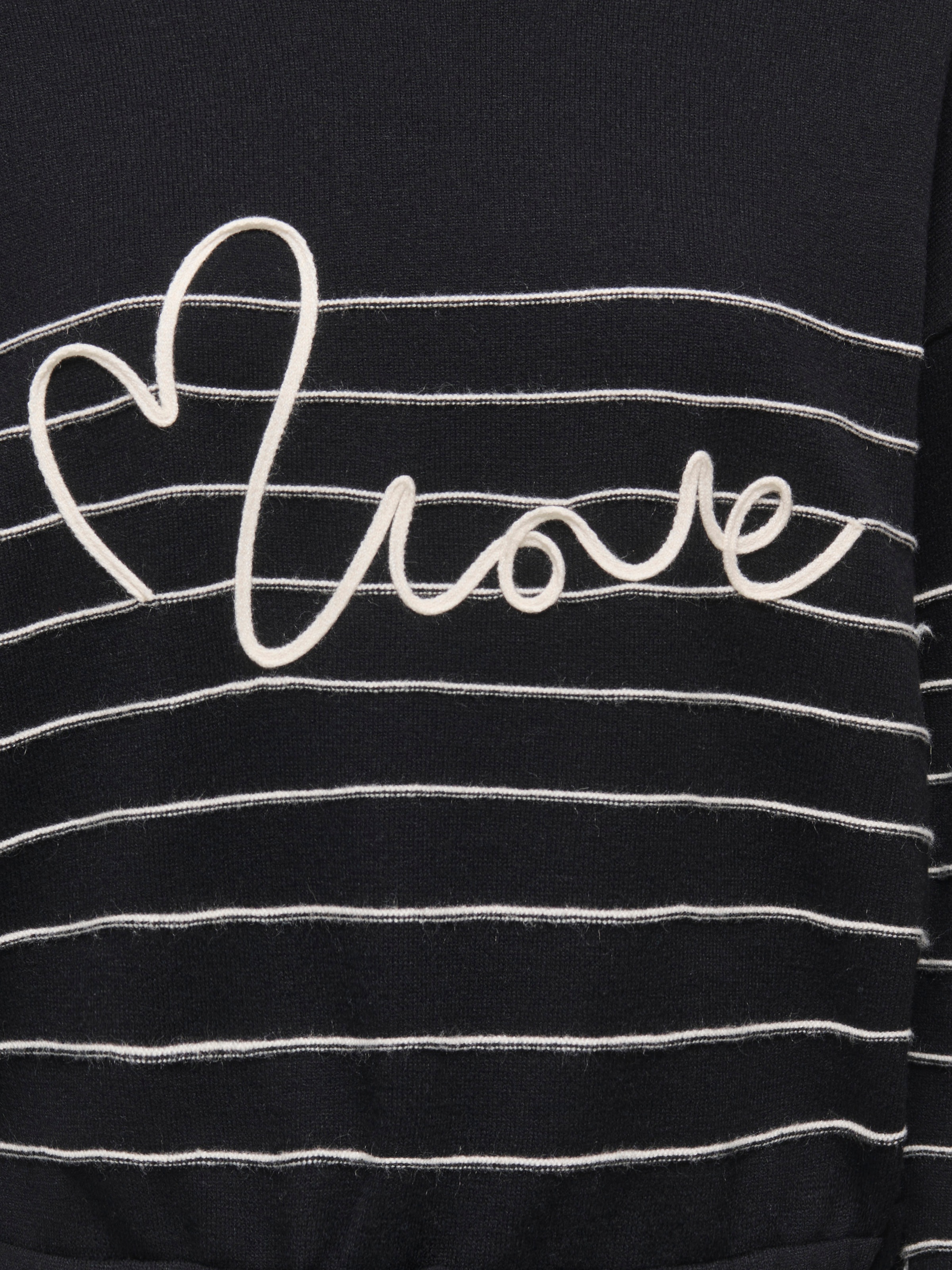 ONLY CARMAKOMA Pull à col rond »CARSIGNE LS TEXT DETAIL O-NECK KNT«