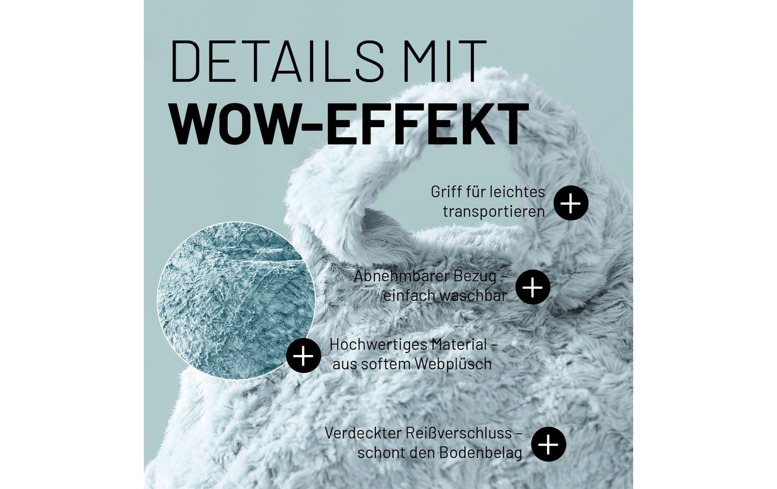 Lumaland Sitzsack »Lumaland Sitzsack Fluffy 120 l «