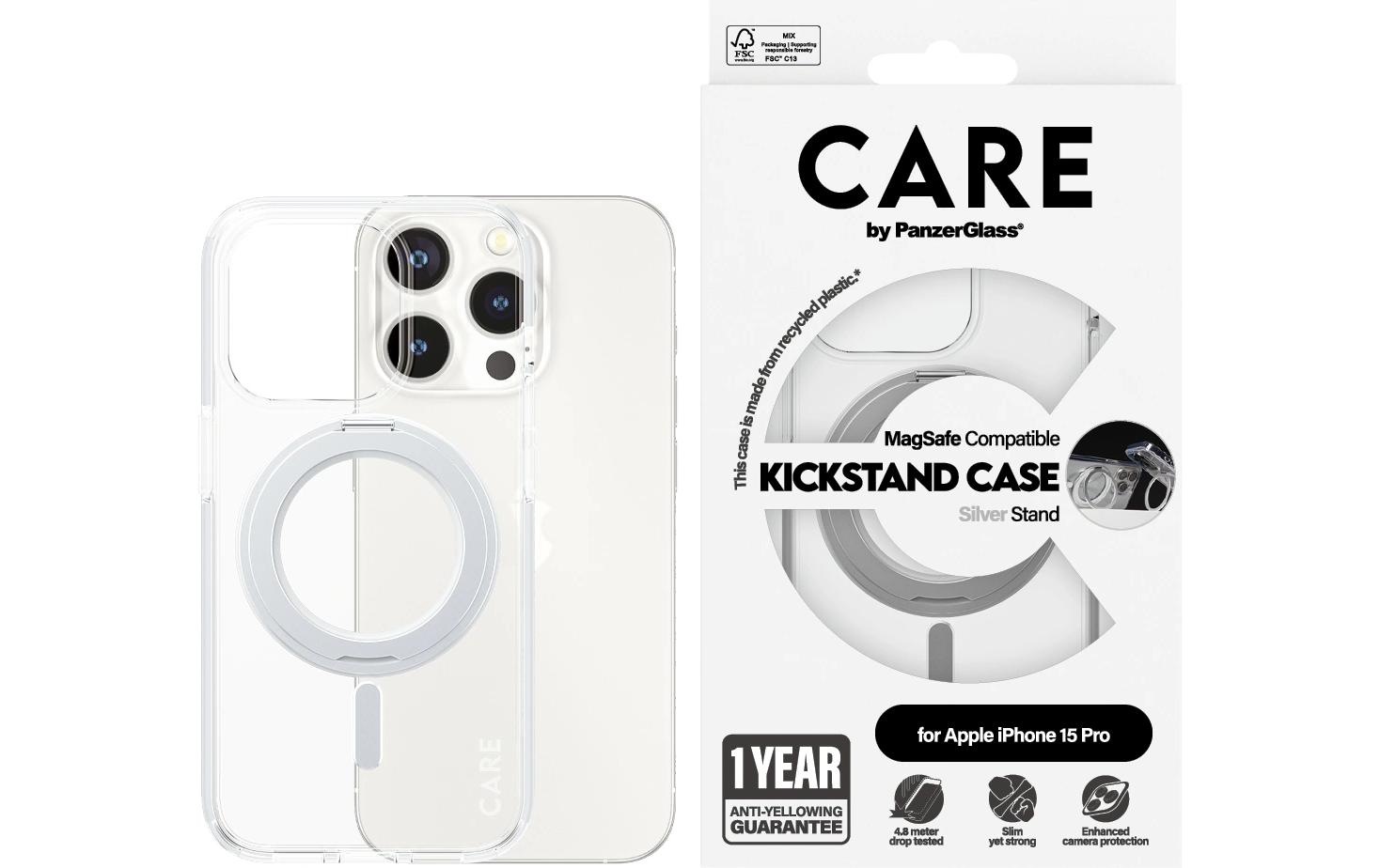   »Feature Kickstand iPhone 15 Pro Silber« Apple iPhone 15 Pro