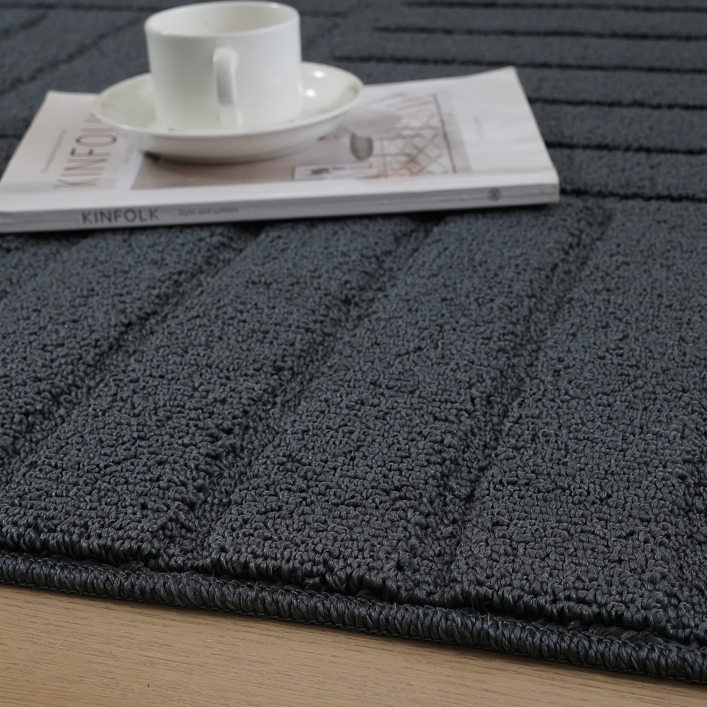 GOODproduct Teppich »Neele, Boho-Design, Hoch-Tief, waschbar« rechteckig 12 mm Höhe 3D Optik, Skandinavisch, Designteppich, Wohnzimmer, Schlafzimmer