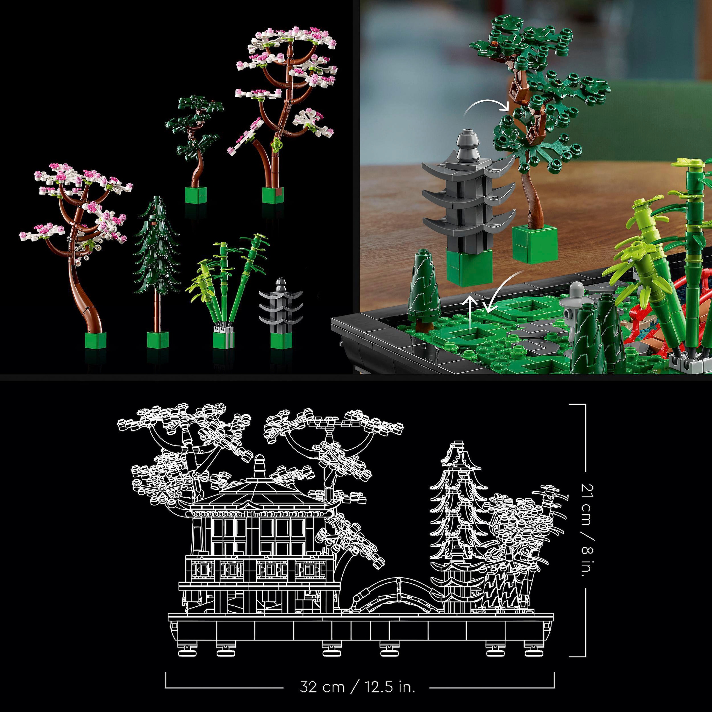 LEGO® Pions de construction »Garten der Stille (10315), LEGO® Icons« Made in Europe