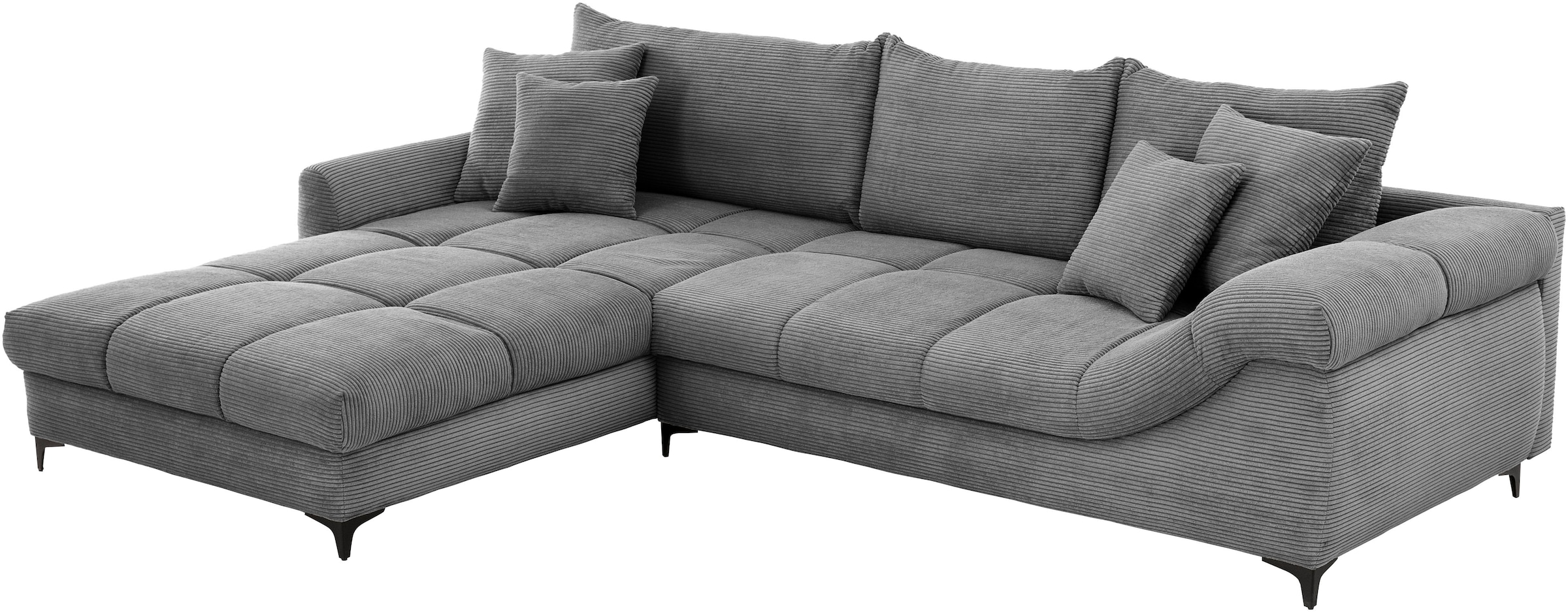 Mr. Couch Canapé d'angle »Ronaldo, L-Form, wahlweise mit Kaltschaum« wahlweise mit Kaltschaum