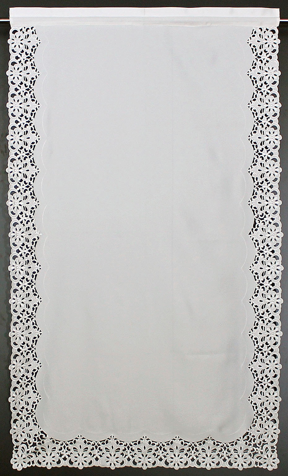 HOSSNER - ART OF HOME DECO Gardine »Riessersee« Stangendurchzug 1 Stk. tlg. mit Ausbrenner-Stickerei