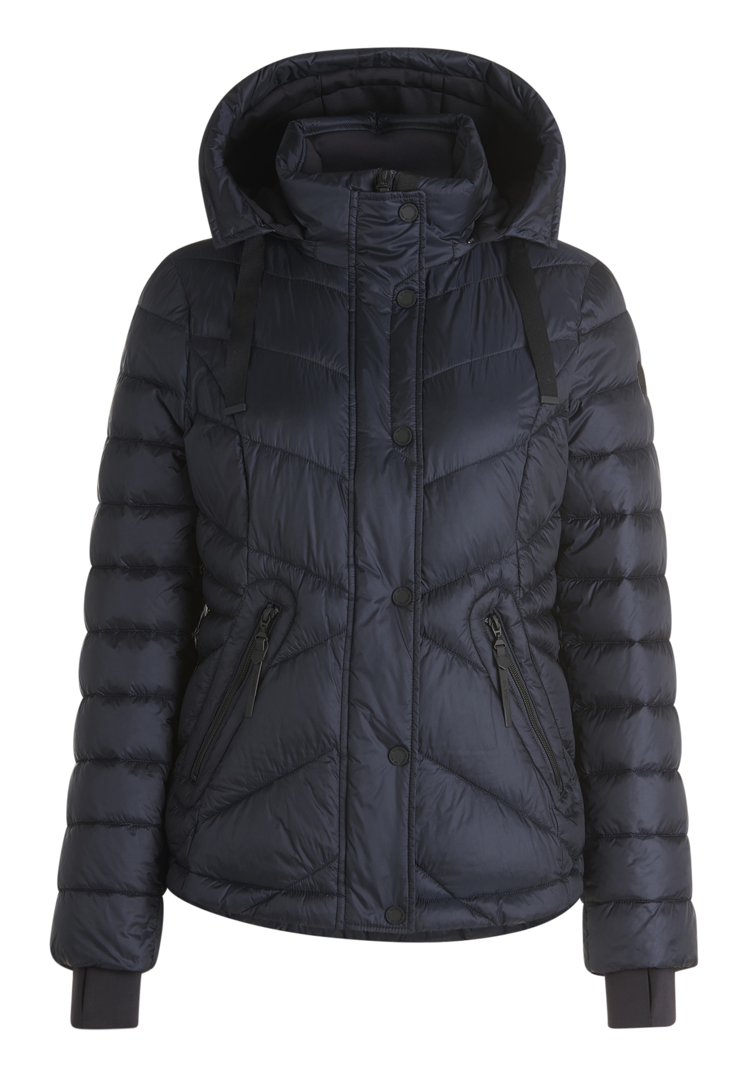 Gil Bret Steppjacke mit Kapuze mit abnehmbarer Kapuze und verdecktem Reissverschluss