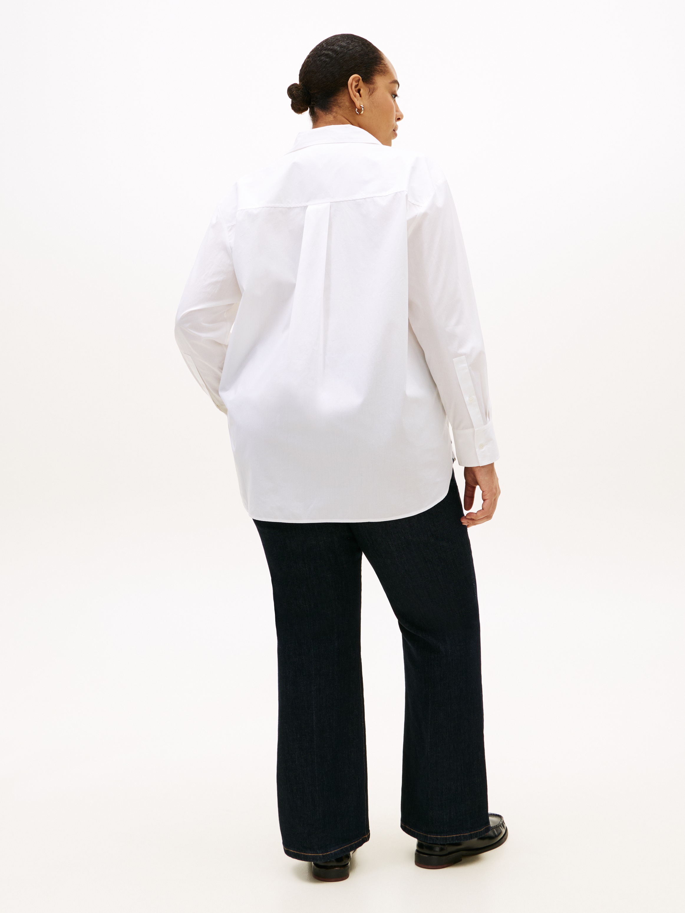 Tommy Hilfiger Curve Hemdbluse »CRV COTTON EASY SHIRT« in grossen Grössen, Baumwolle
