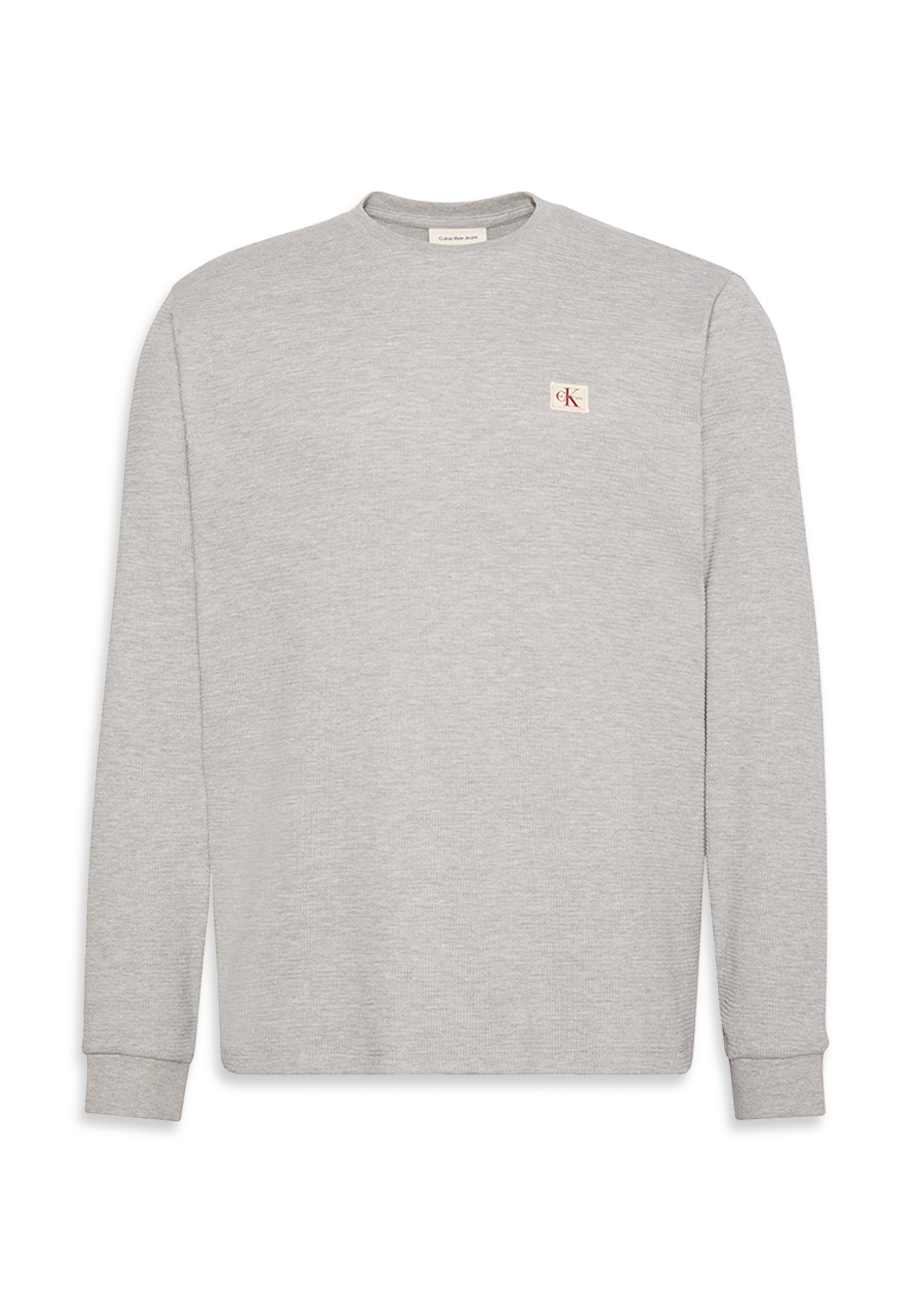 Calvin Klein Jeans Langarmshirt »LS WAFFLE BADGE CREWNK TEE« Mit Rundhalsausschnitt