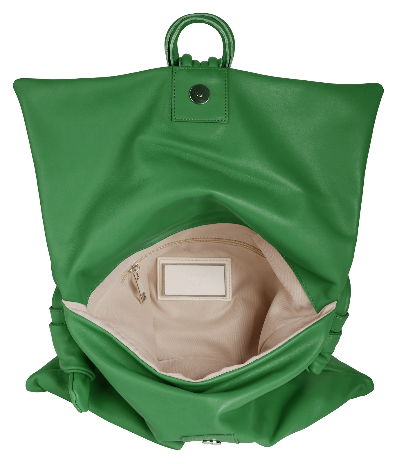Samantha Look Henkeltasche echt Leder, Made in Italy