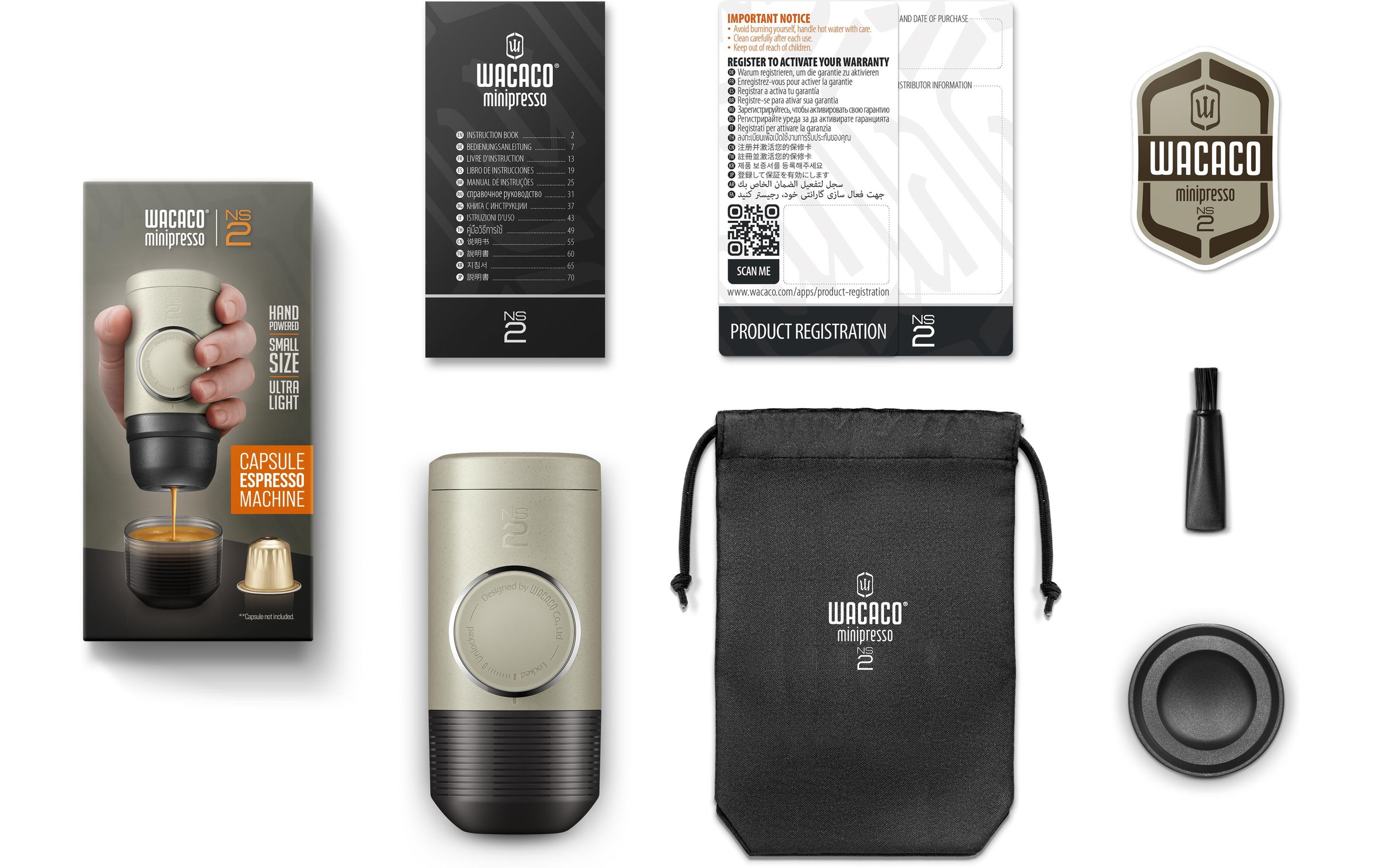 Wacaco Reisekaffeemaschine »Minipresso NS2 Nespresso Kapseln«