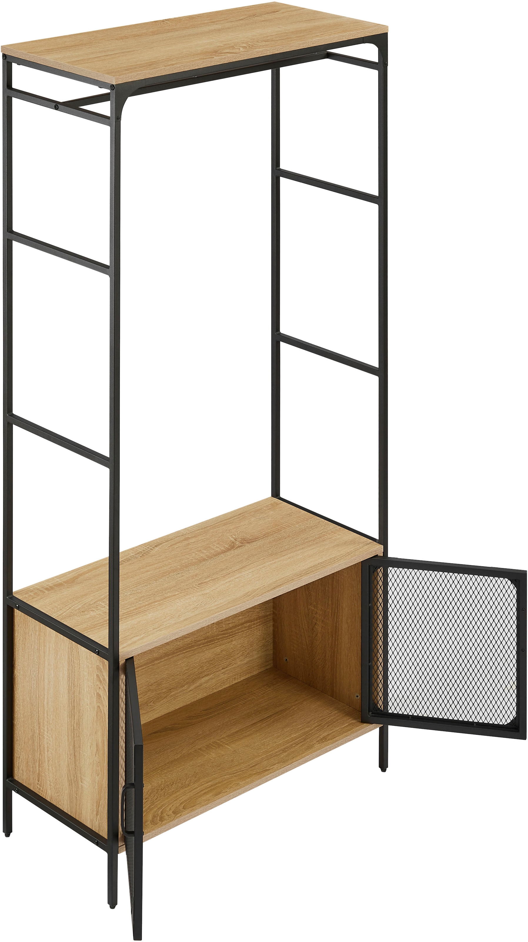 GOODproduct Étagère »Amance« robust, natürliche Materialien, Metallgestell, Höhe 177 cm