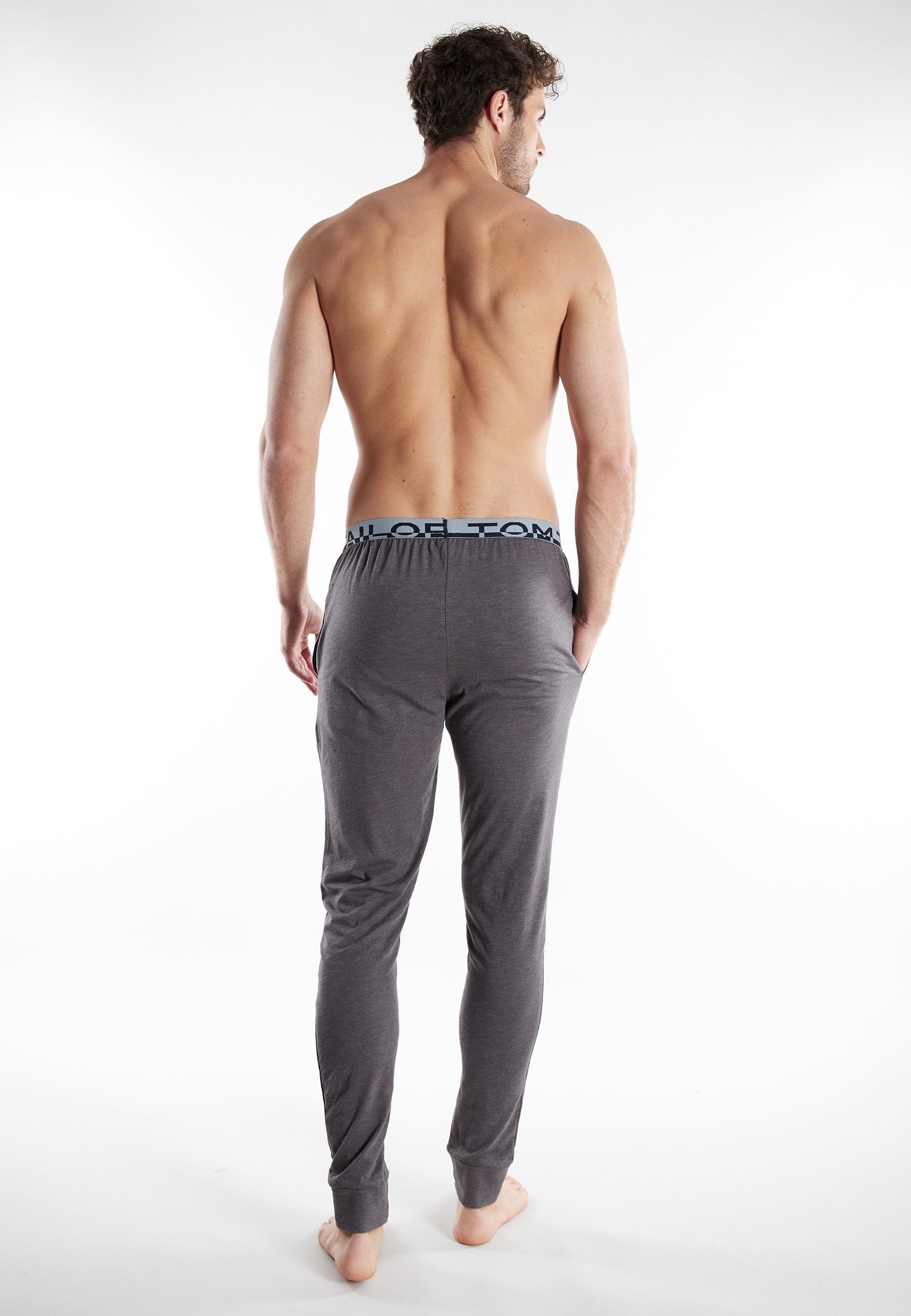 TOM TAILOR Pyjamahose »Brügge«  Logobund, schmaler Fit, Seitentaschen, atmungsaktiv, Baumwollmix