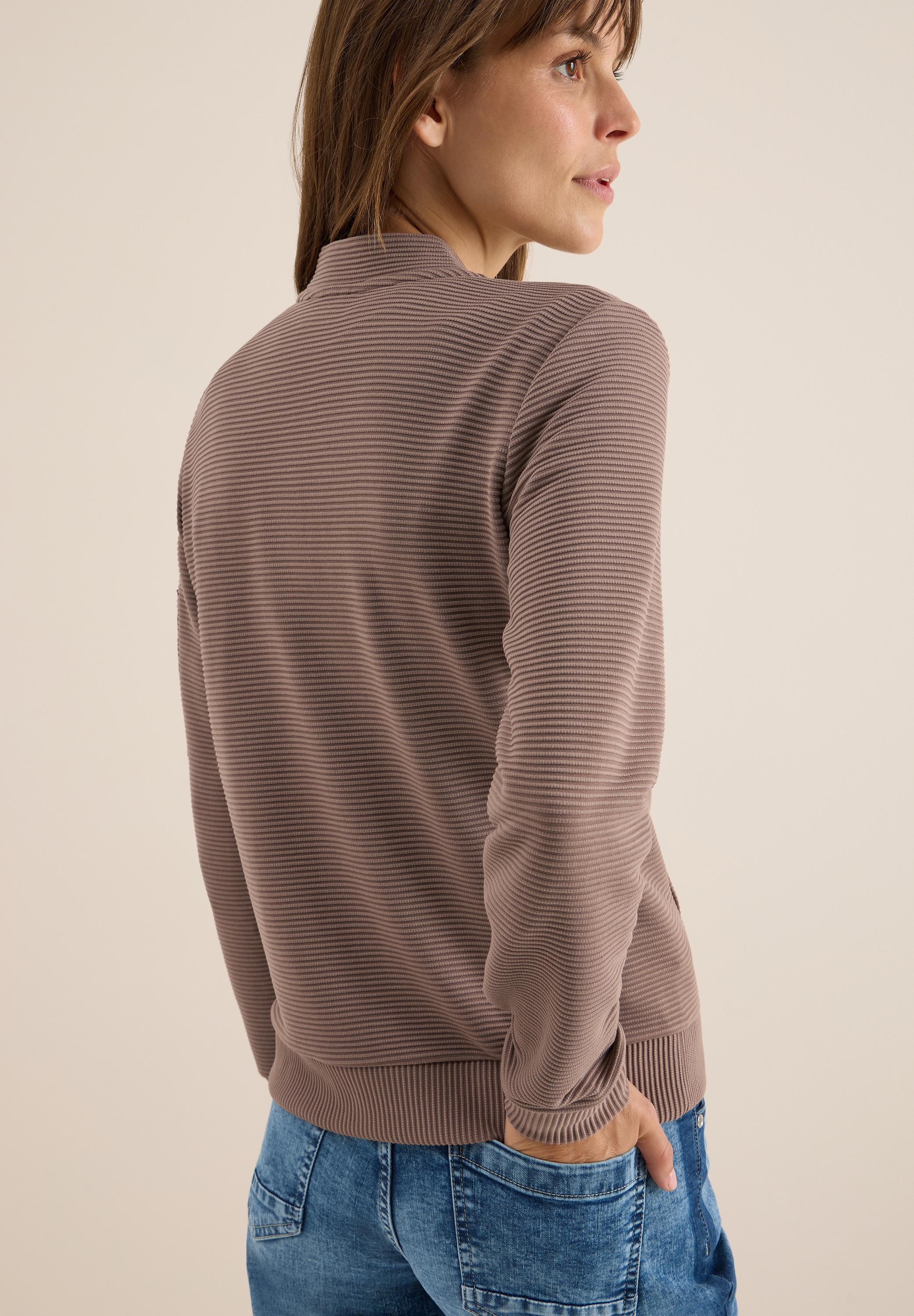 Cecil Blouson mit Reissverschluss, im Ottoman-Look