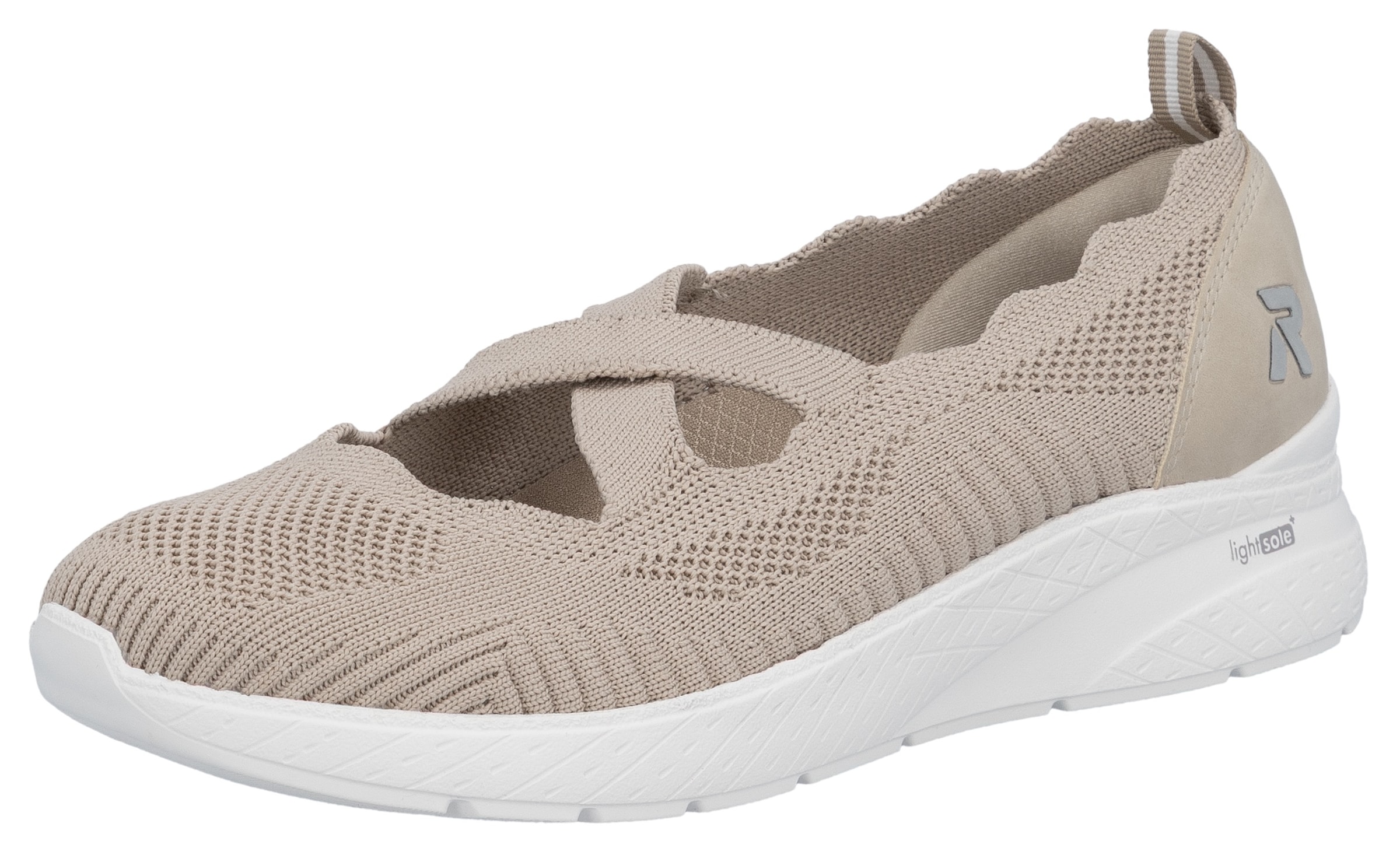 Rieker Ballerines à lanières  Chaussure à enfiler, slipper en fabrication vegan