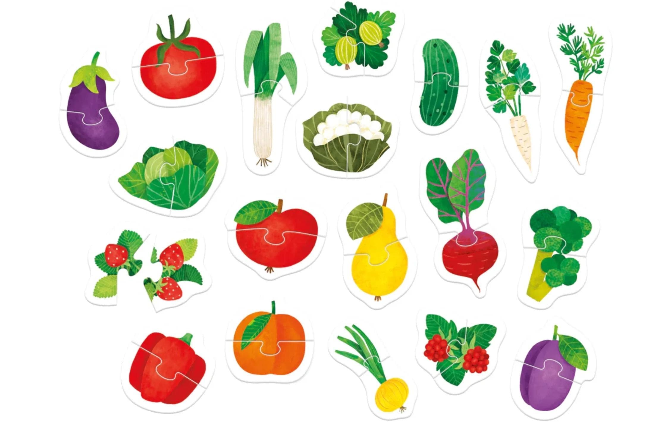   Puzzle »Banana Panda My First Fruits & Veggies Pappe 38 Teile« Englisch, Multilingual