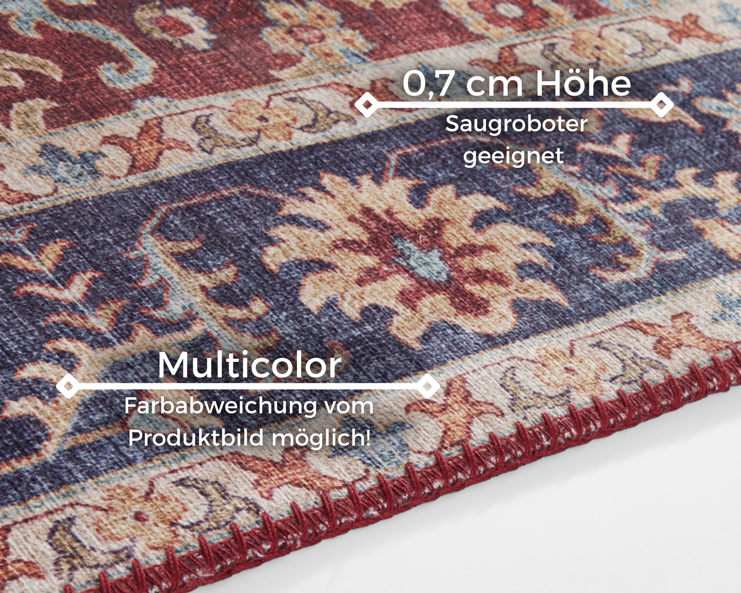 NORTHRUGS Tapis »Vivana« Rectangulaire 5 mm Höhe Orientalisch, Läufer, Vintage, Wohnzimmer, Schlafzimmer, Esszimmer