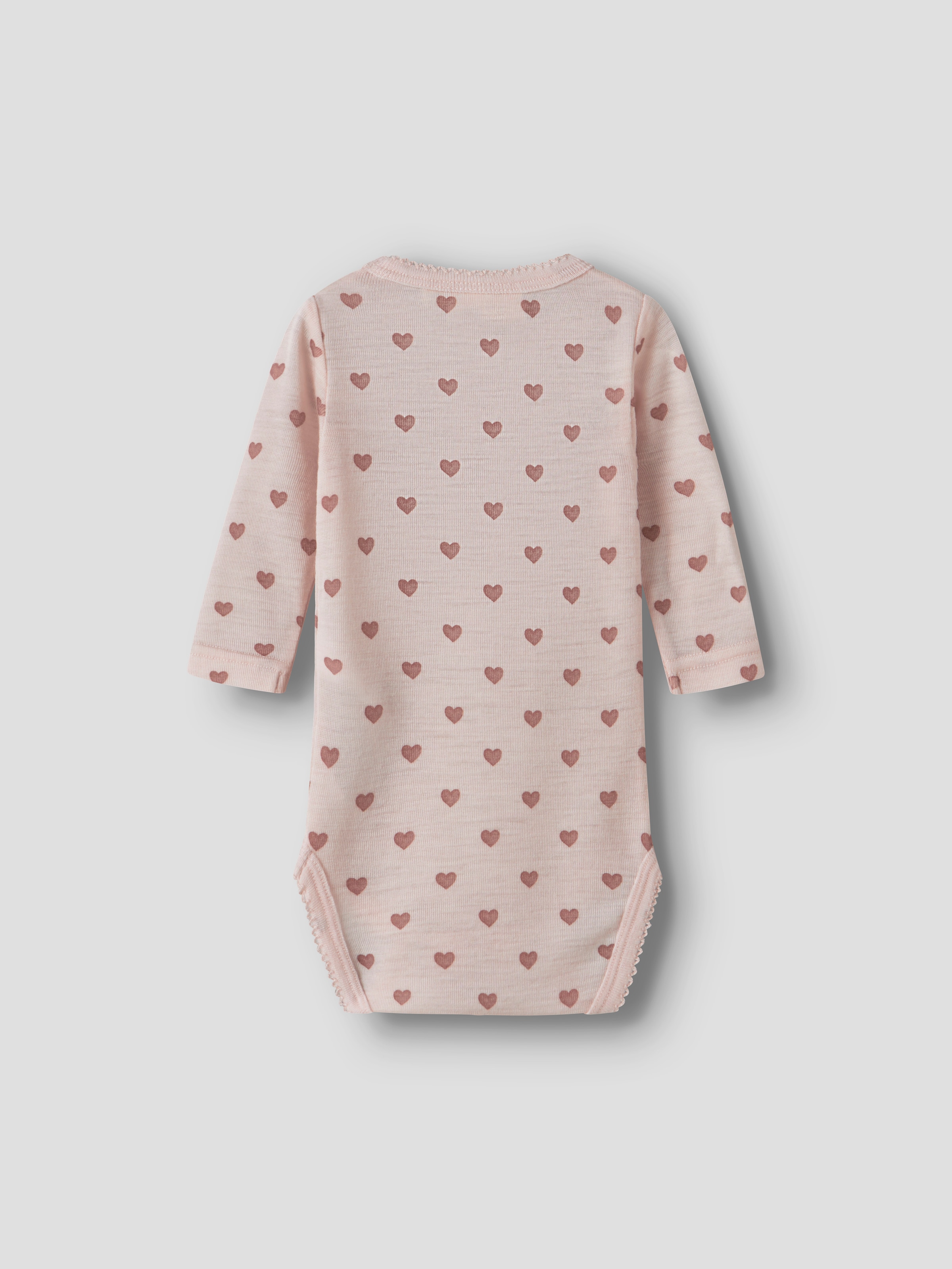 Lil' Atelier Body à manches longues »NBFNOEL NIA WOOL LS SLIM BODY LIL NOOS« en pure laine, doux et chaud
