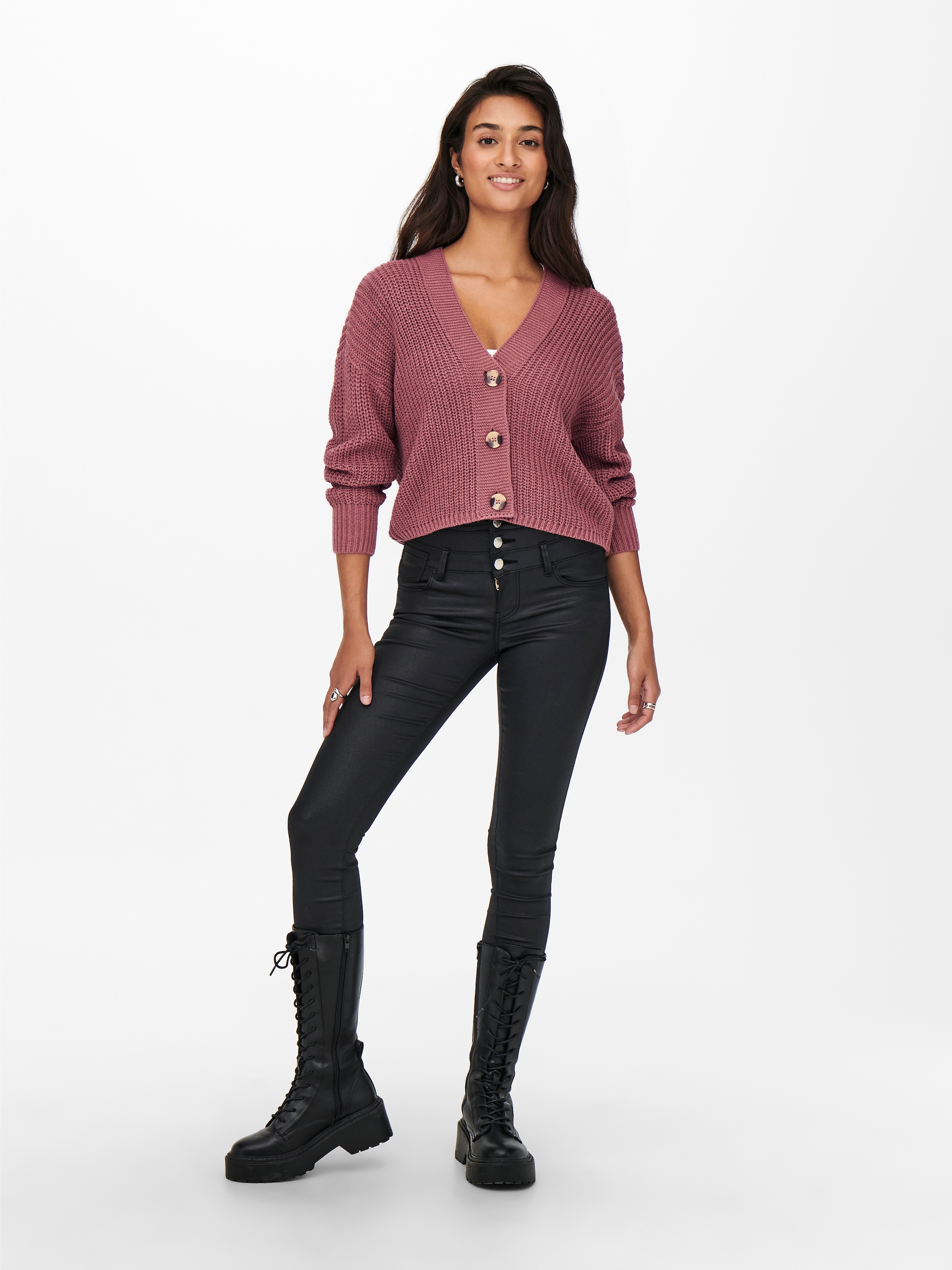 ONLY Strickjacke »ONLCAROL NICE L/S CARDIGAN KNT NOOS« Kunstfaser, regular fit