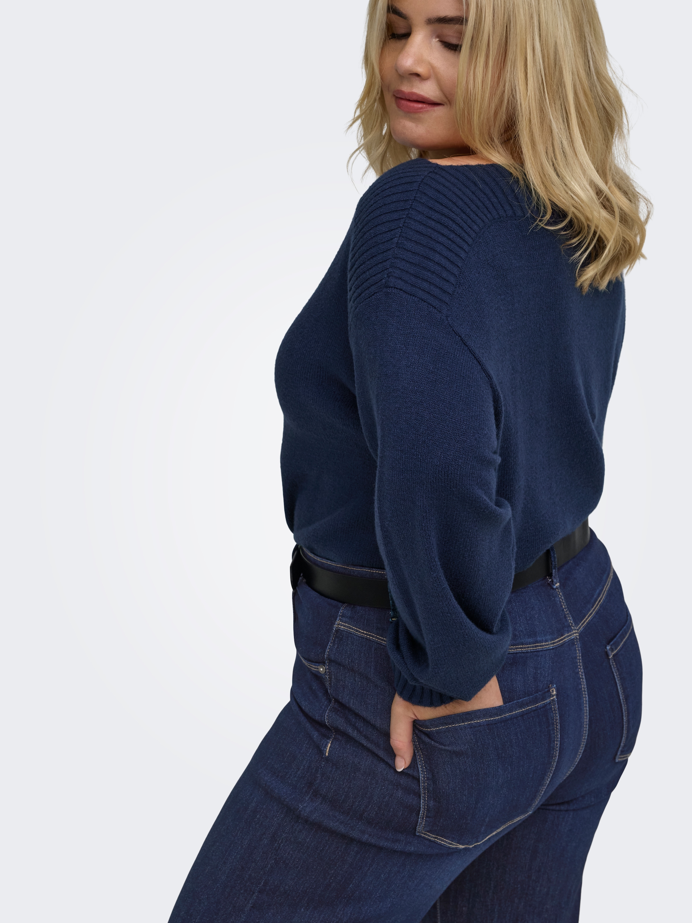 ONLY CARMAKOMA Jeans taille haute »CARTHUNDER HW WIDE DNM PIM536 NOOS« mélange de viscose, taille haute