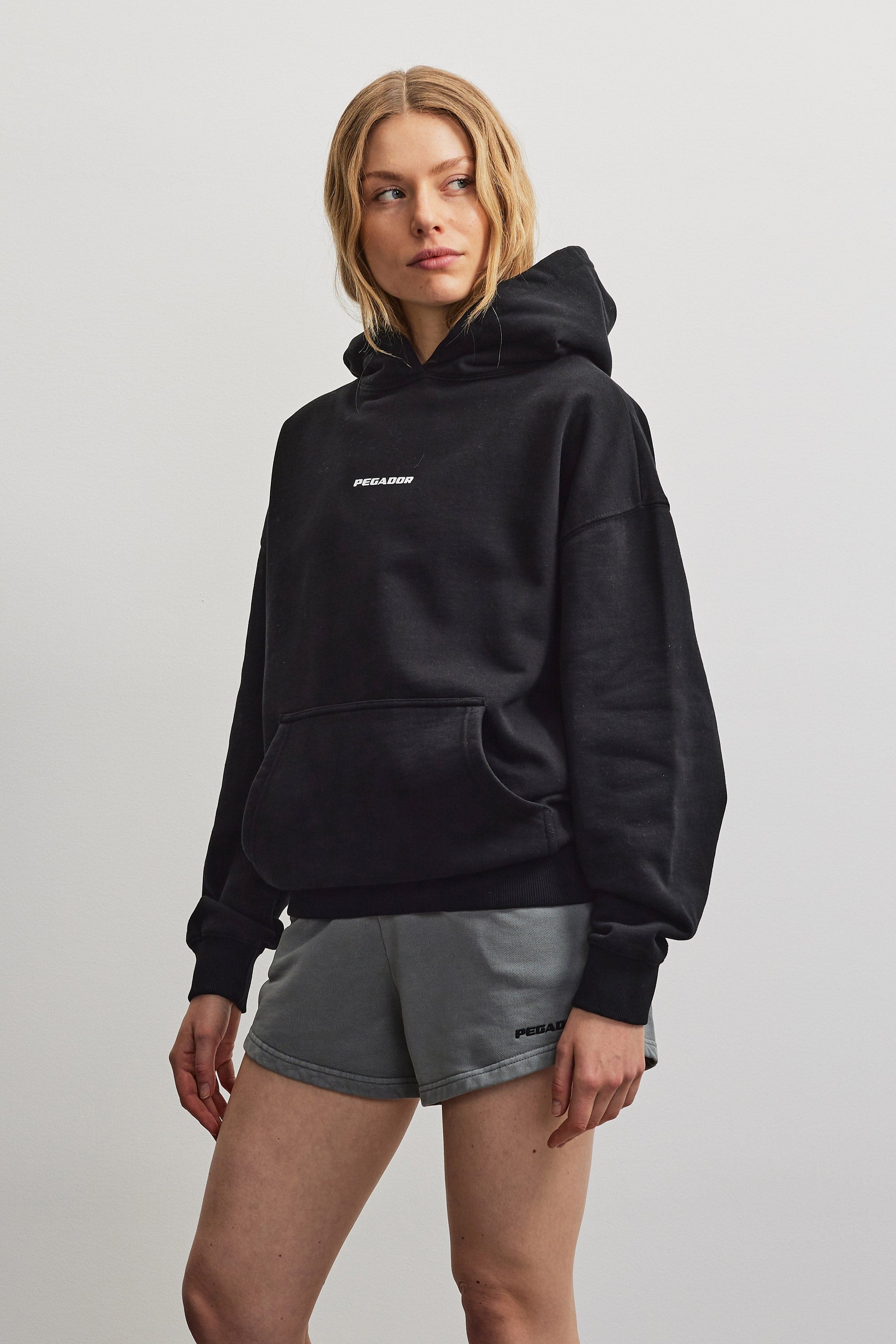 PEGADOR Sweat à capuche »ATNA LOGO OVERSIZED HOODIE«, Baumwollmischung, oversize
