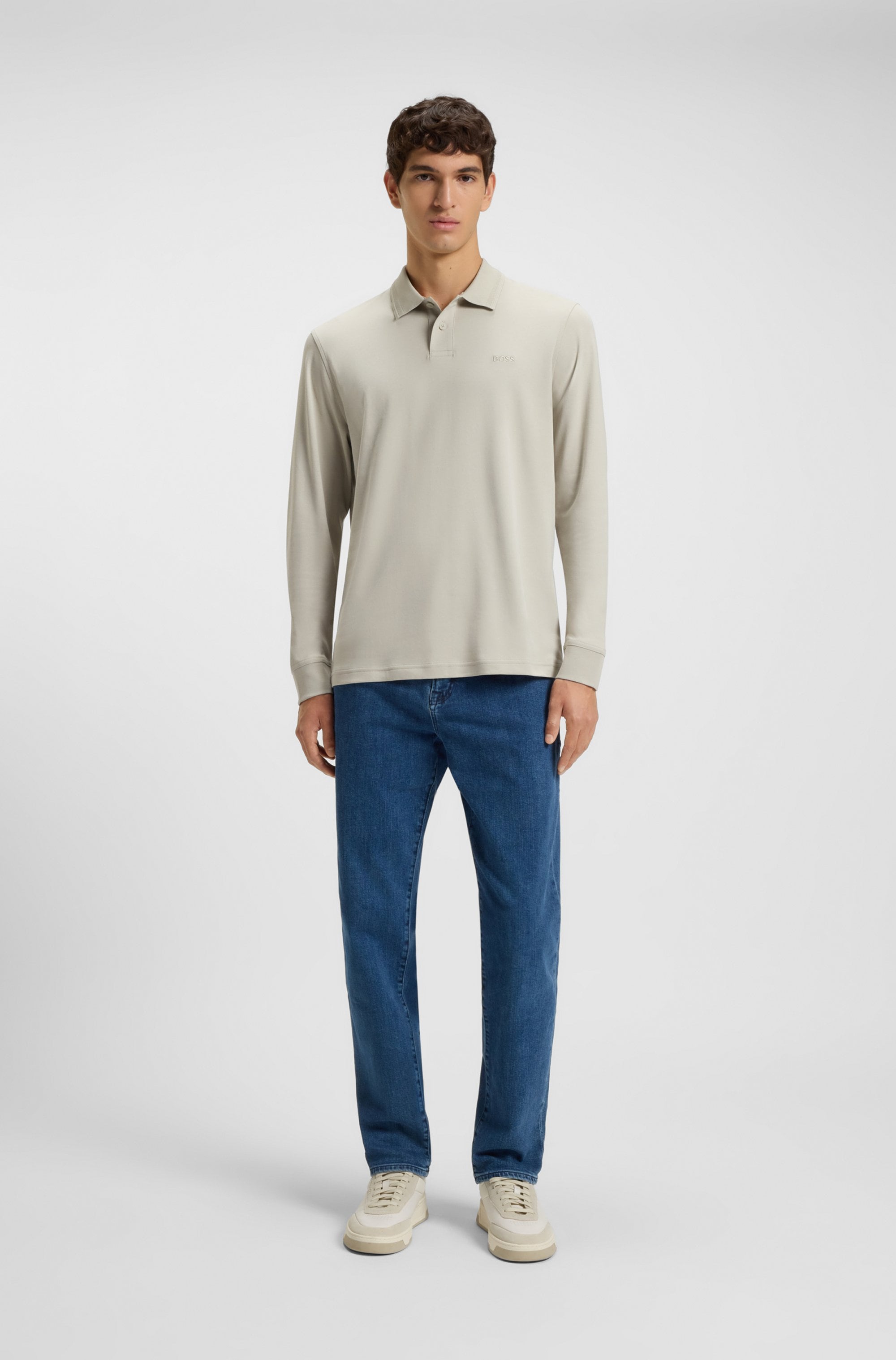 BOSS ORANGE Polo »Pe« mit Polokragen