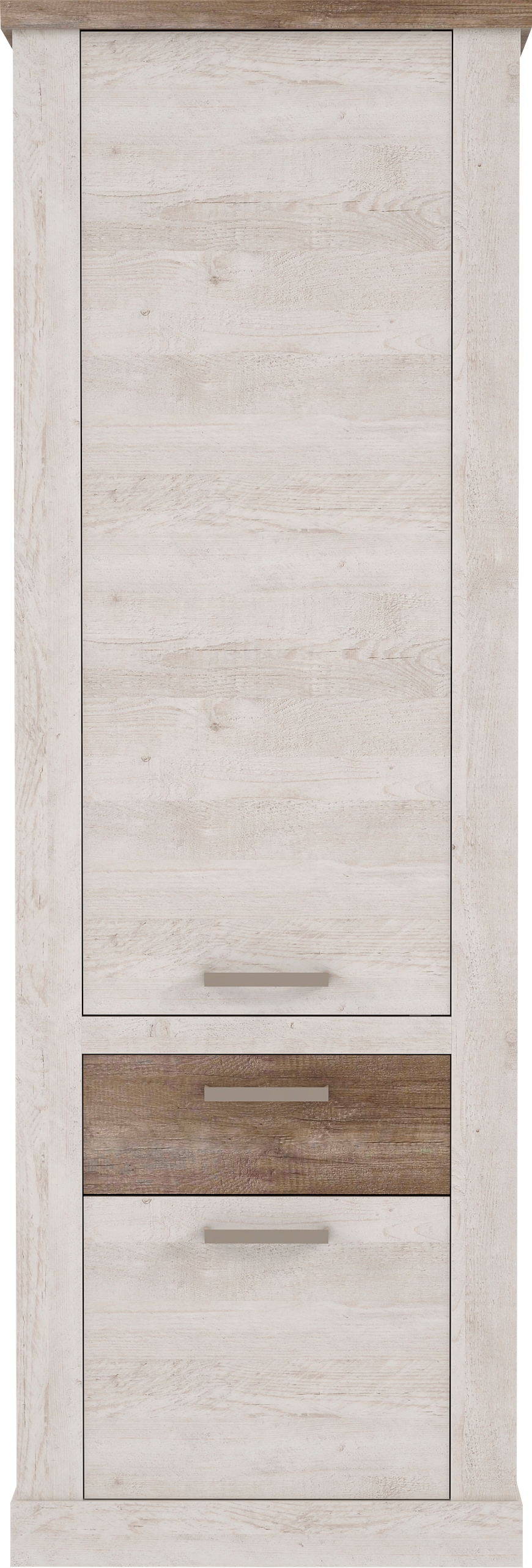 FORTE Mehrzweckschrank »Duro« Höhe 212 cm, Bücherregal mit Türen und Schublade, im Landhausstil