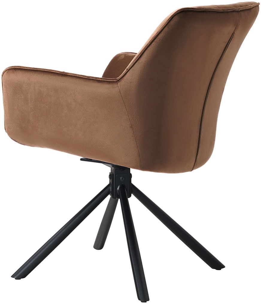 GOODproduct Drehstuhl »Lika« () 2er Set, 360 Grad Drehfunktion, Samtpolsterung