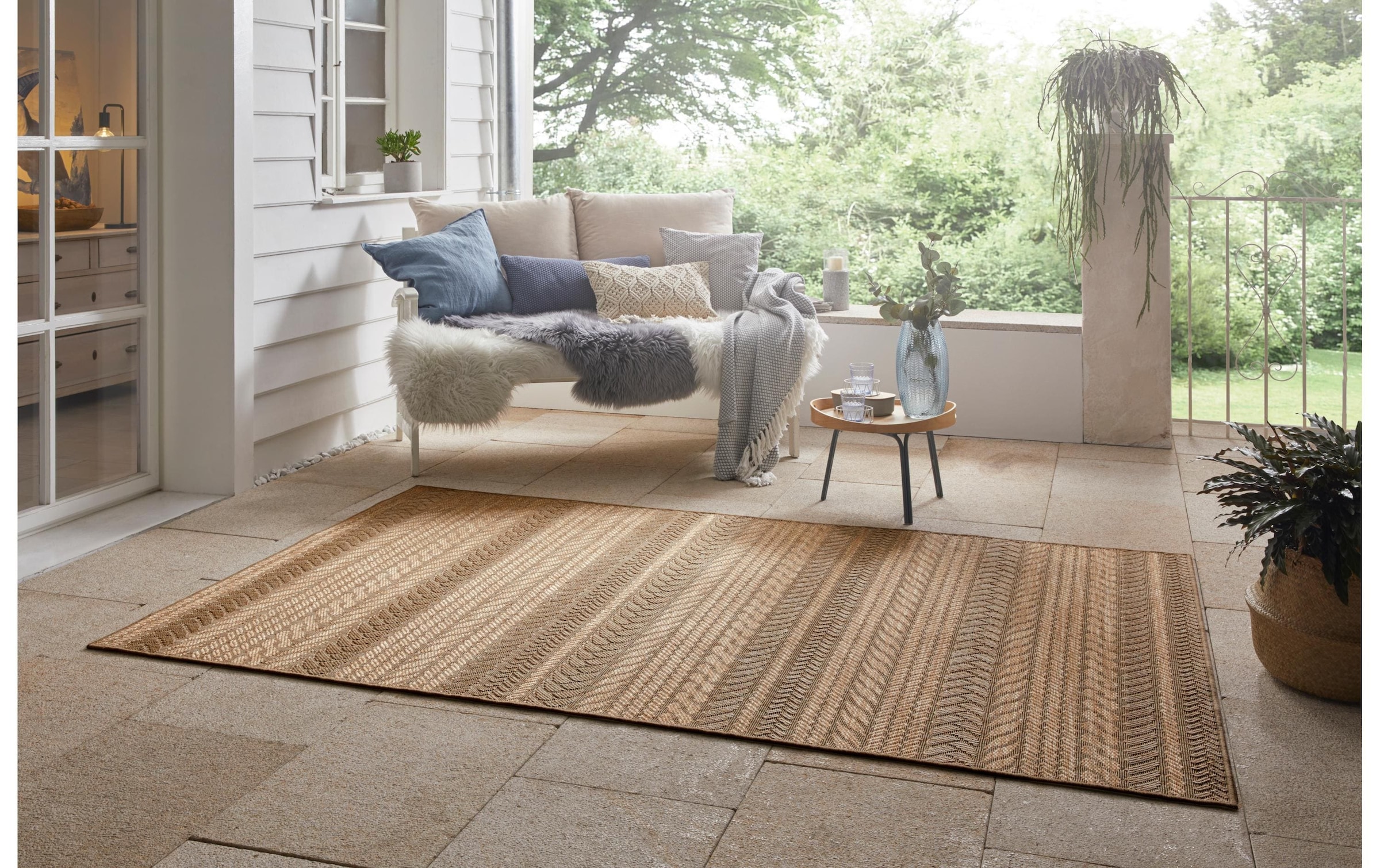 NORTHRUGS Tapis »Outdoor Teppich Forest« Rectangulaire