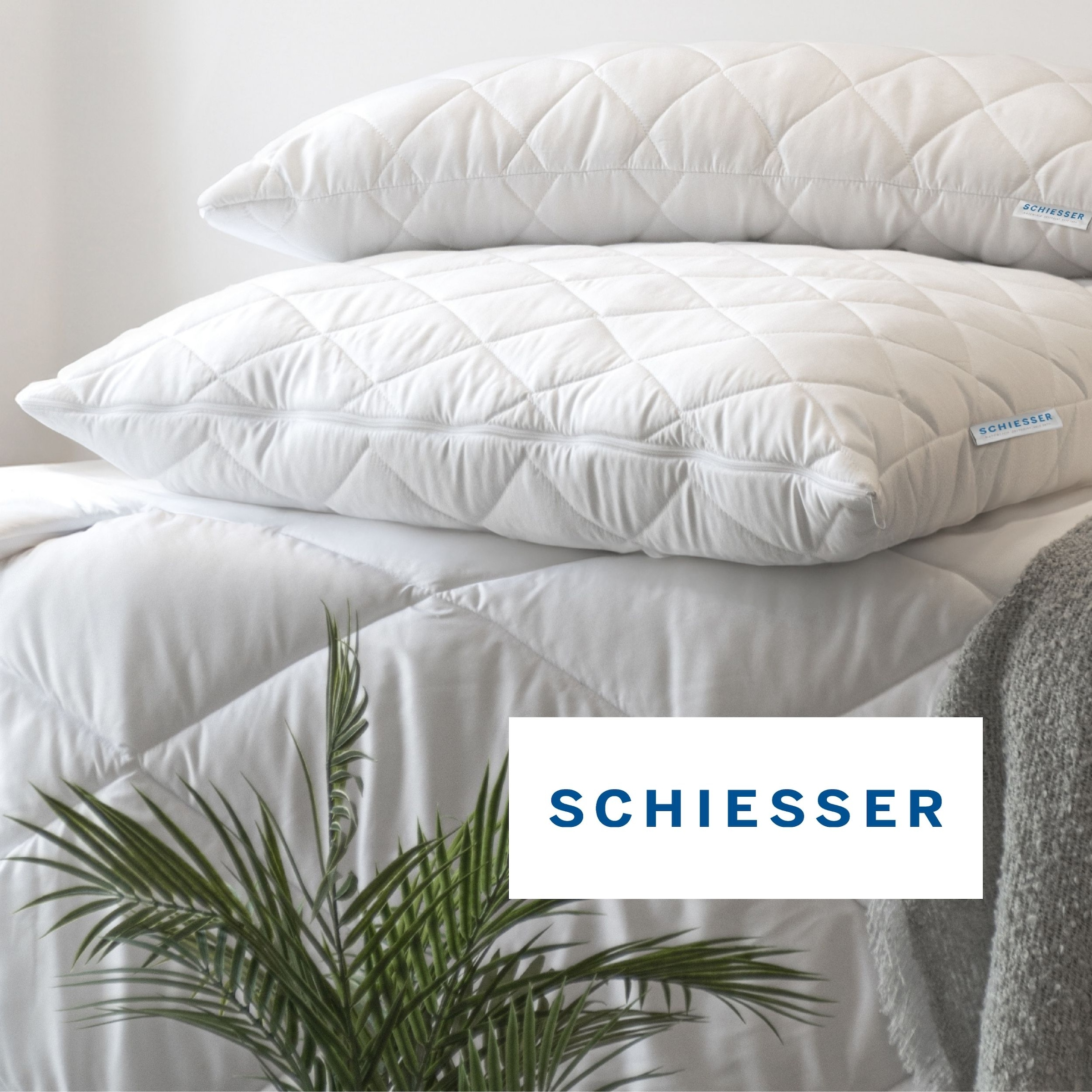 Schiesser Lit 4 saisons »Lykke - 2 zusammenknöpfbare Steppdecken für Sommer und Winter« 4 saisons 1 cuis tlg. Certifié STANDARD 100 par OEKO-TEX®