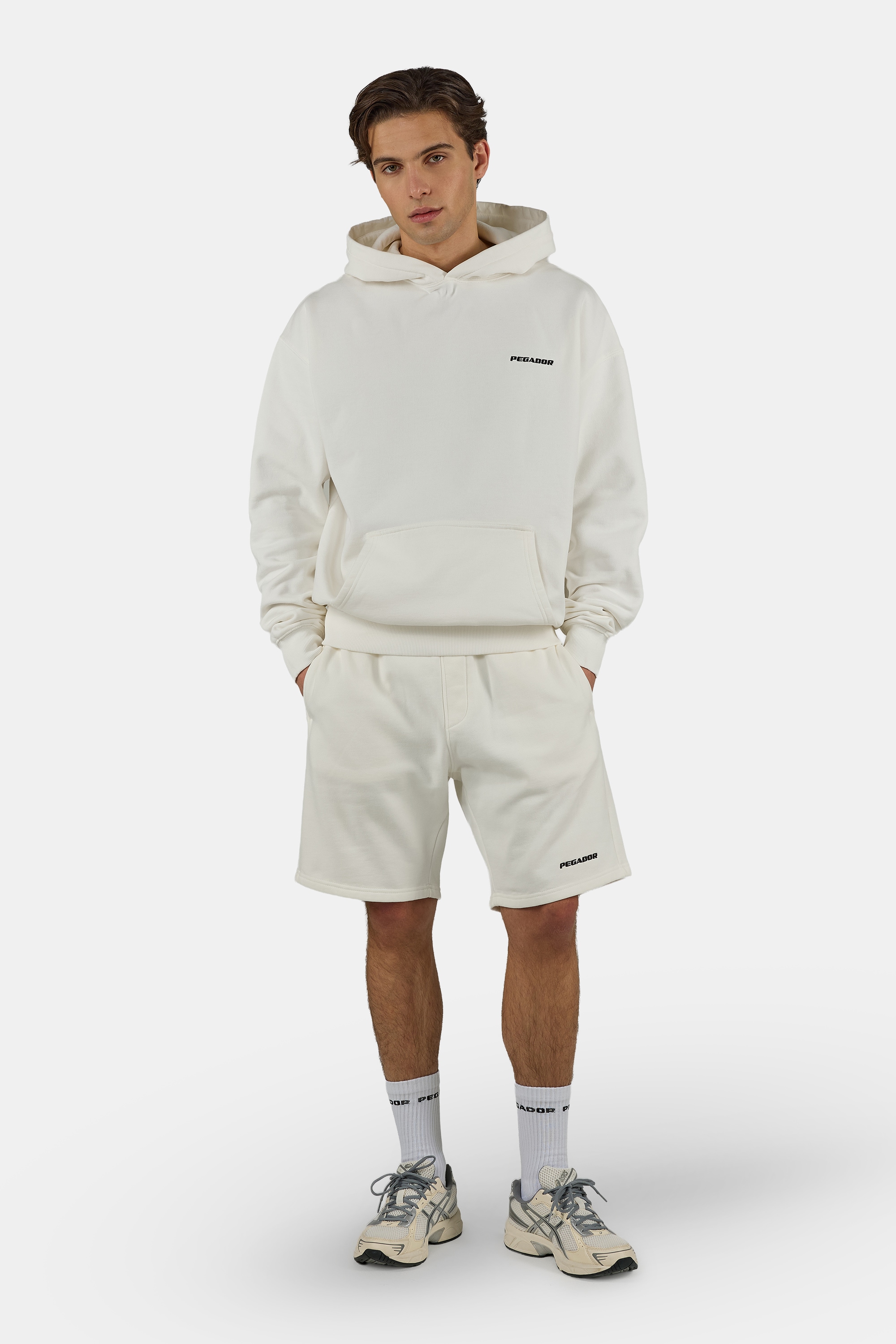 PEGADOR Sweat à capuche »Logo Oversized Hoodie«, mélange de coton, oversize
