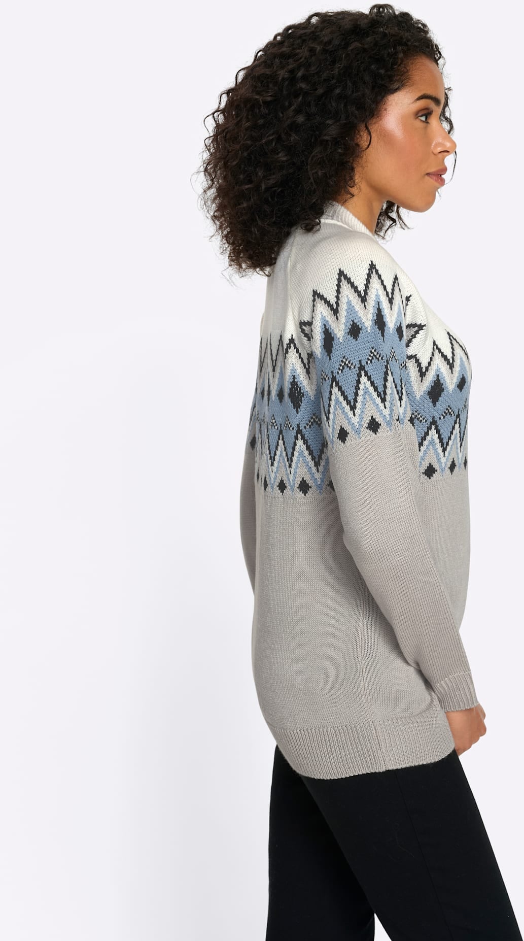 Classic Basics Pull à col montant »Langarm-Pullover«