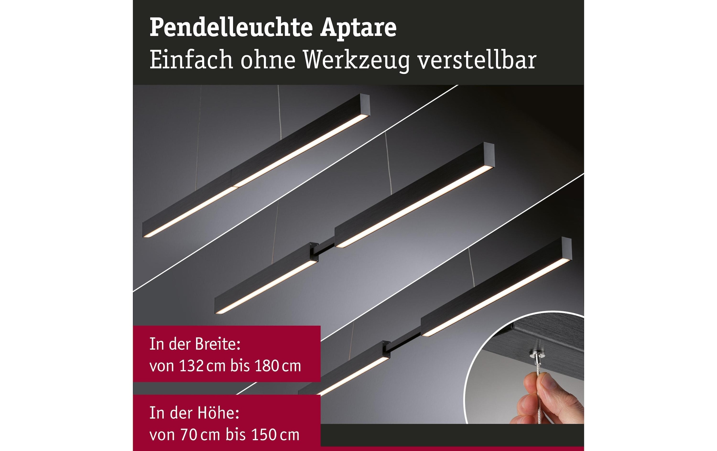 Paulmann Lampe suspendue LED »LED Pendelleuchte Smart Home Zigbee« Module LED RVB | blanc chaud - blanc froid