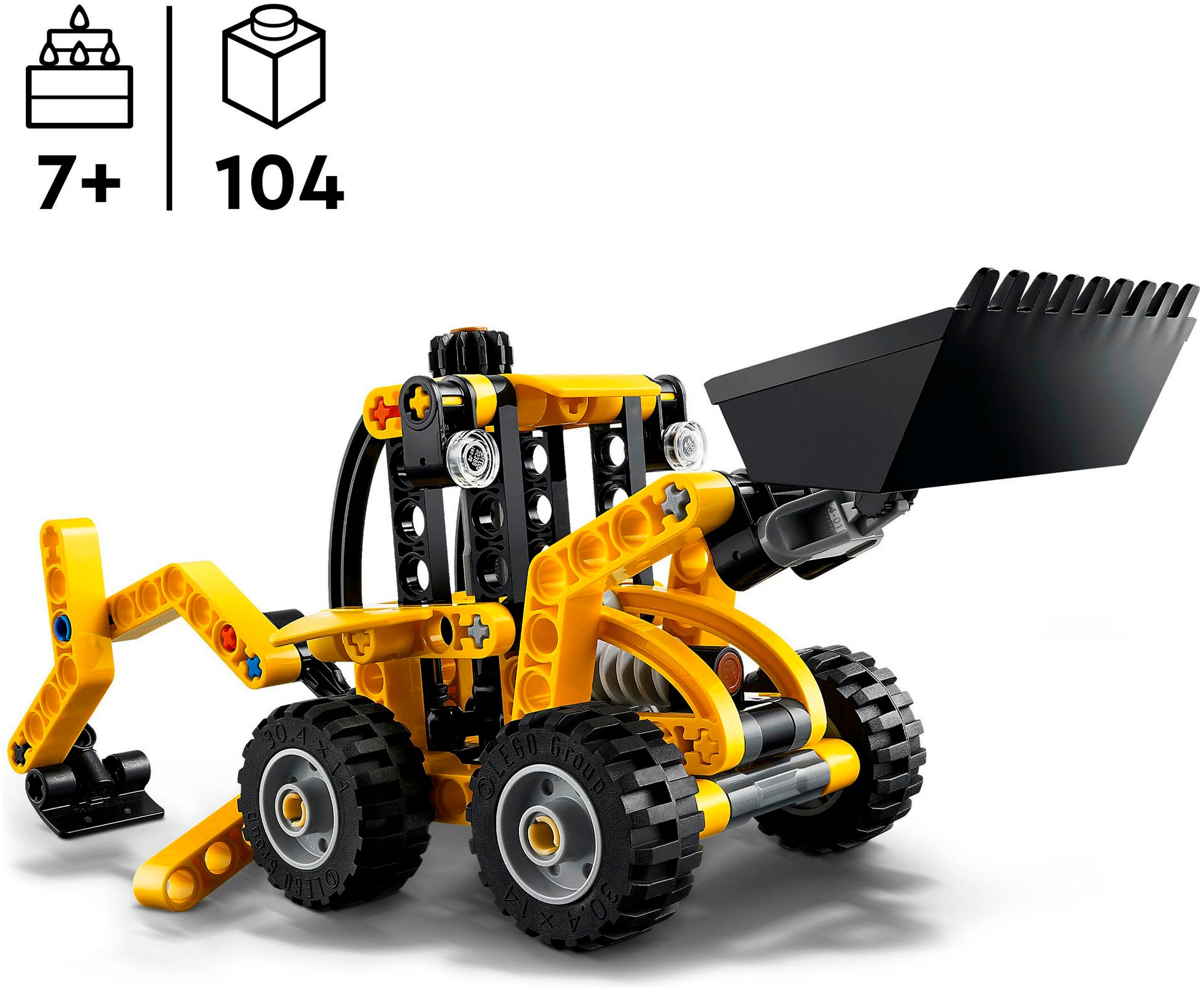 LEGO® Konstruktionsspielsteine »Baggerlader (42197), LEGO Technic« Made in Europe