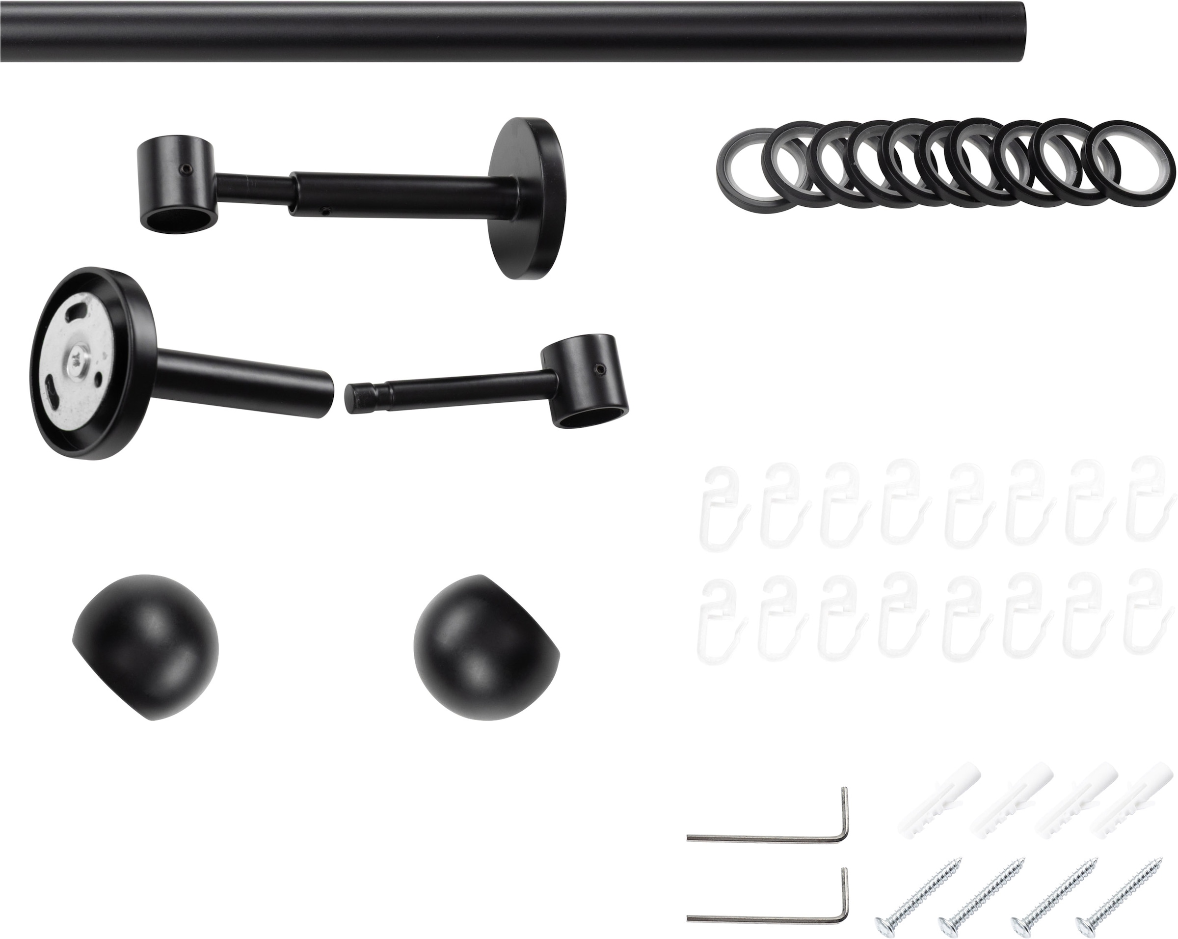 SN DECO GROUP Gardinenstange Ø 19 mm Fixmass;kürzbar