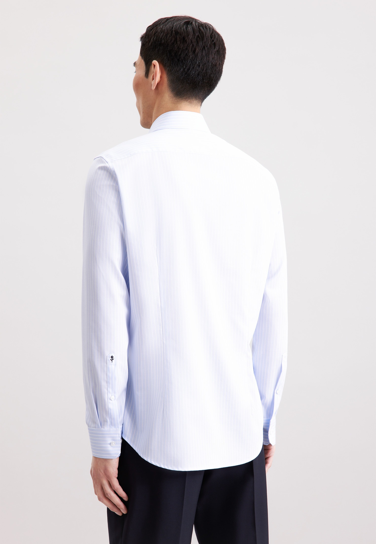 seidensticker Businesshemd »Schwarze Rose« Shaped 1/1 Kentkragen Gestreift