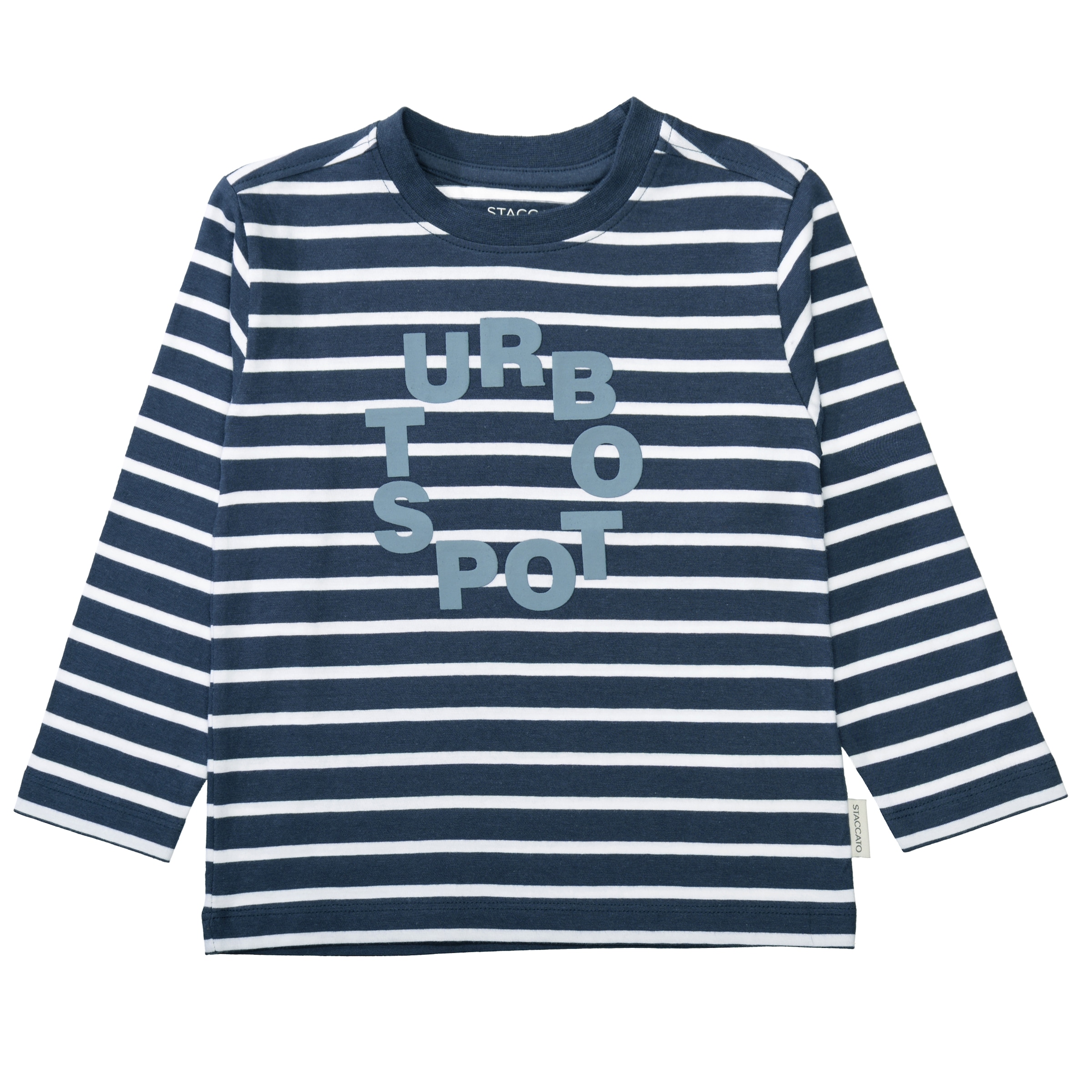 STACCATO T-shirt à manches longues 2 pièces 2er Pack, geringelt und mit Frontprint, für Boys