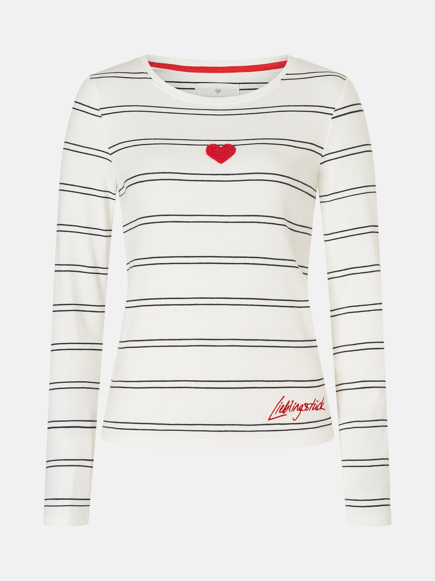 Lieblingsstück Langarmshirt »SinaL« mit Herzmotiv und Streifen