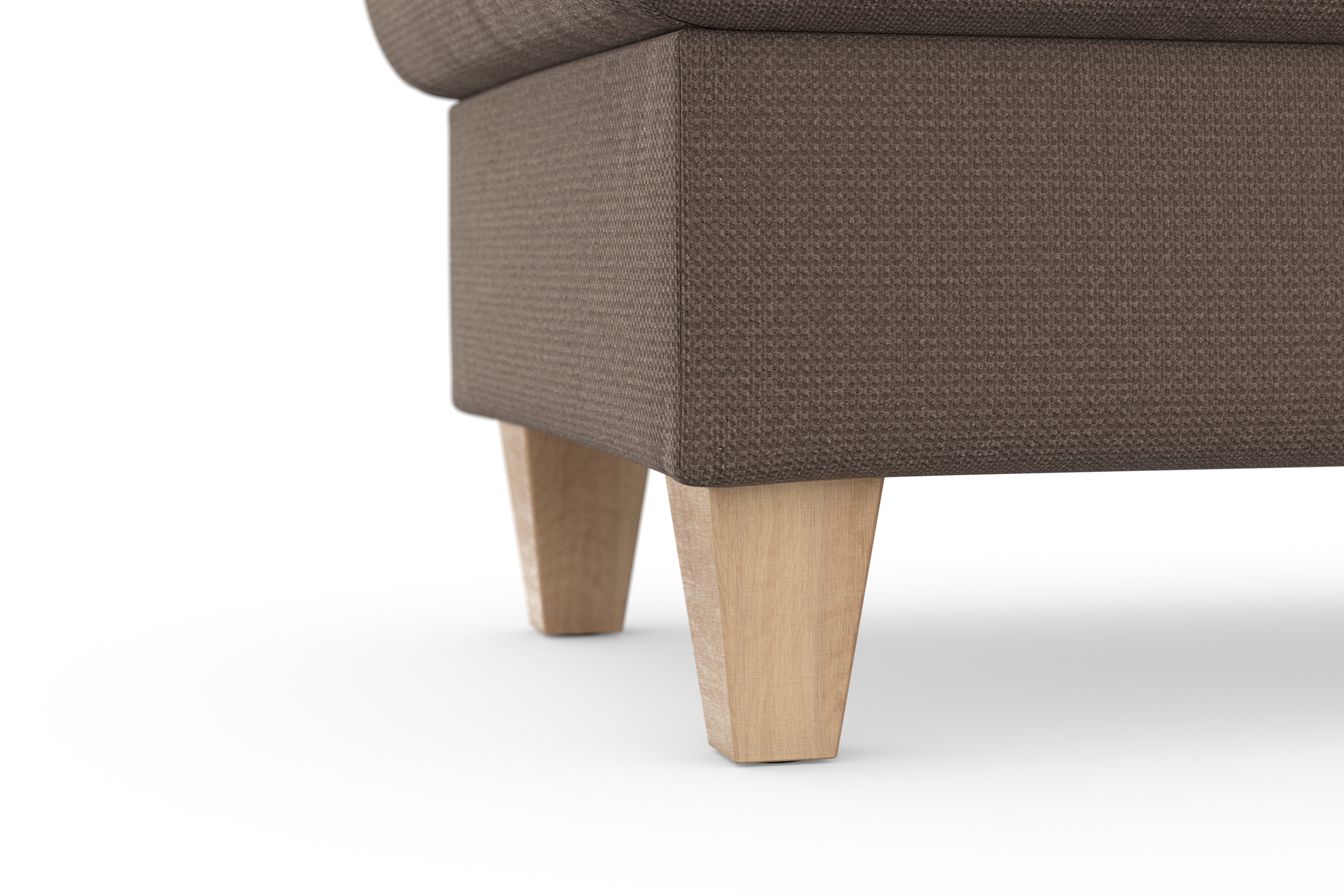sit&more Stauraumhocker »Farö« mit Stauraum und Federkern und naturfarbenen Füssen
