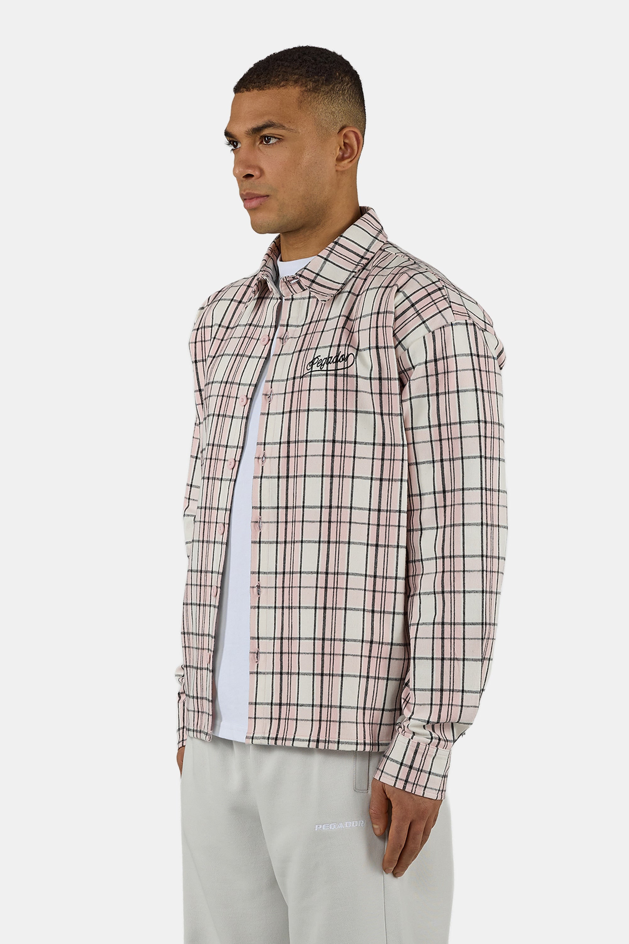 PEGADOR Chemise à manches longues »Soglio Oversized Flannel Shirt« Coton, oversize