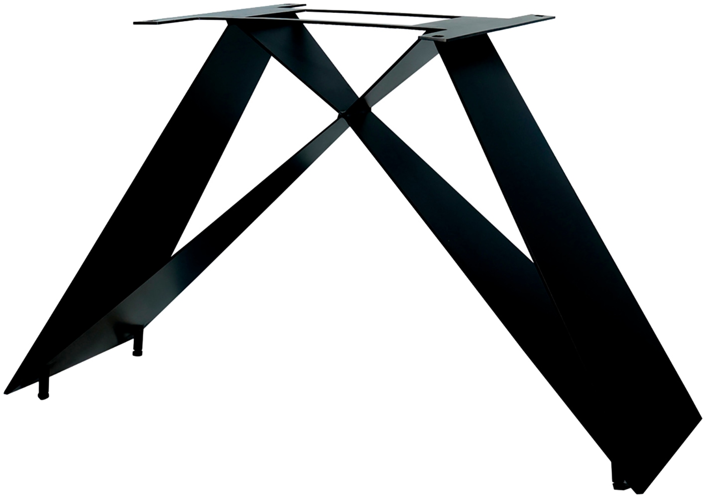 SIT Pied de table »Kotor aus Metall in Schwarz für Platten von 160–240 cm« 1 cuis tlg. Support de plateau de table minimaliste au design Cross-Base