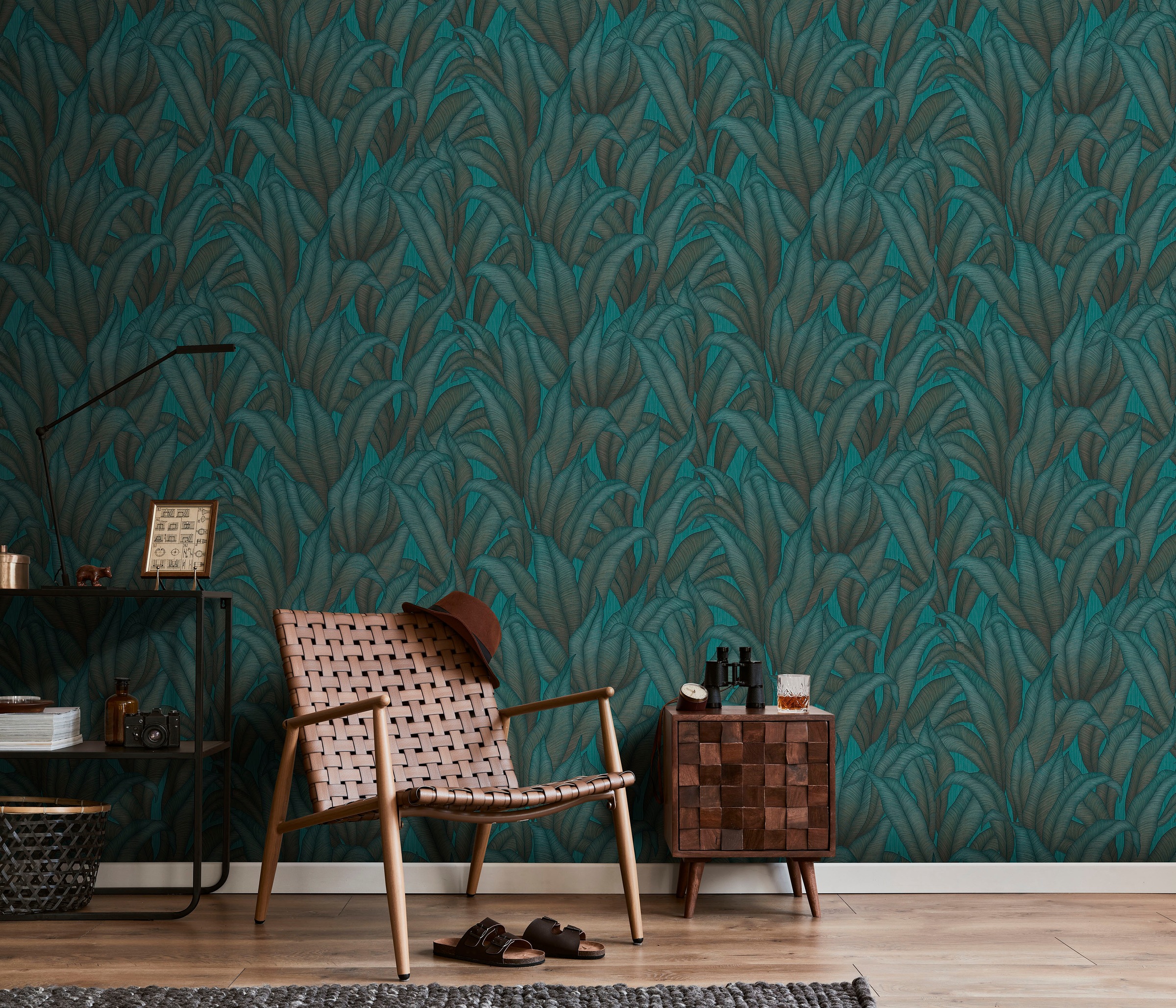 Fashion for walls Papier peint intissé »Sansibar« floral gaufrée sans phtalates
