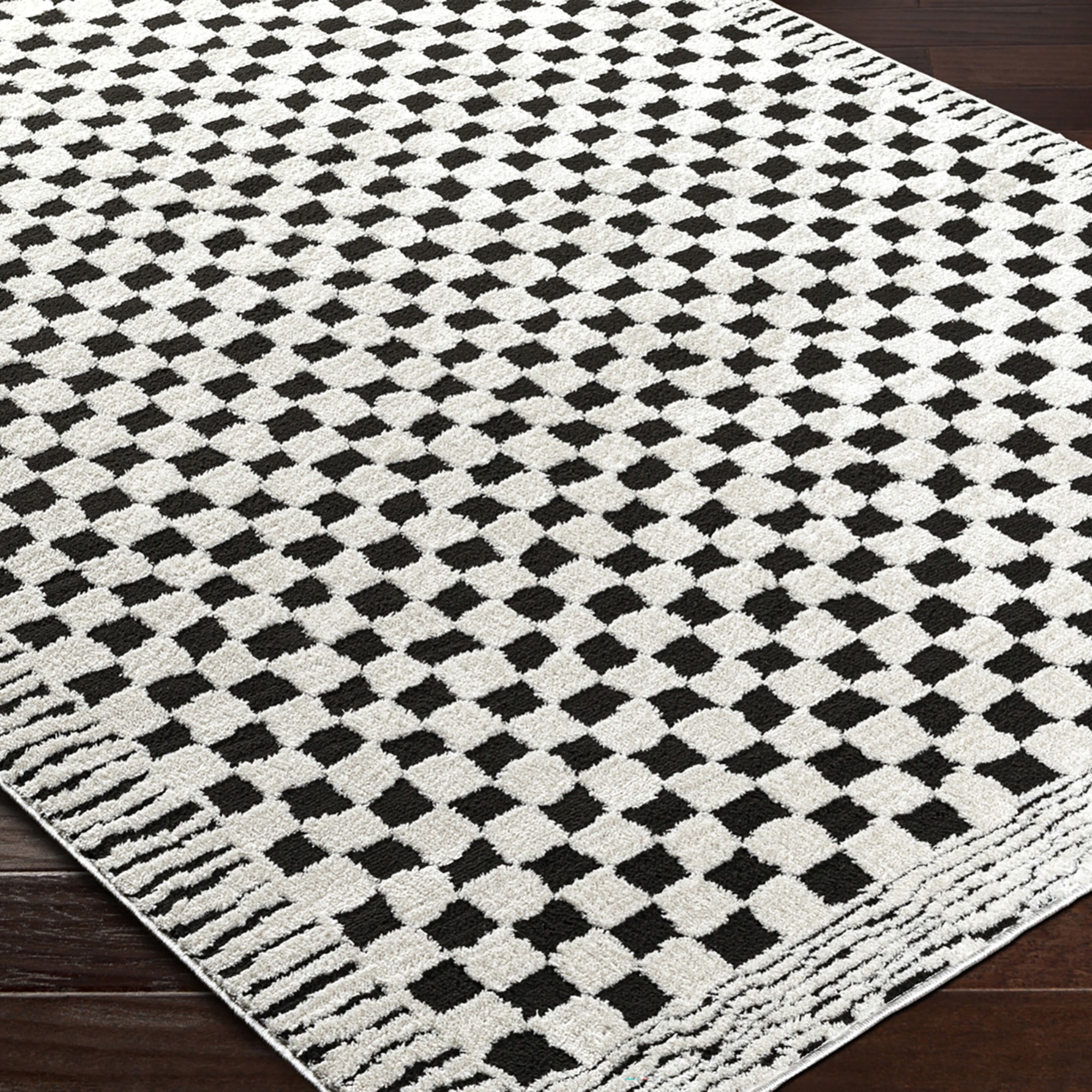 Livabliss Tapis »AVIGNON« Rectangulaire 13,97 mm Höhe motif carreaux – intemporel et polyvalent