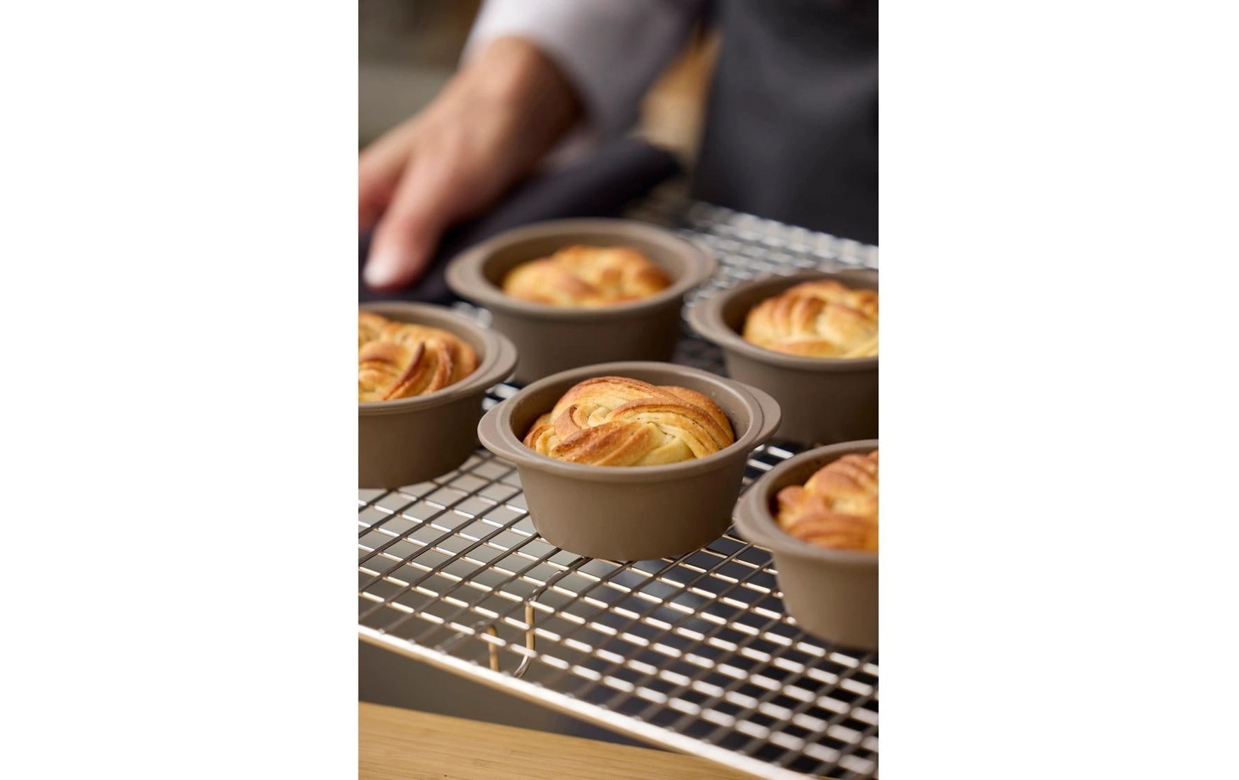   Muffinform »Muffin Backform Swirl, Silikon, Latte, für 6 Muffins«