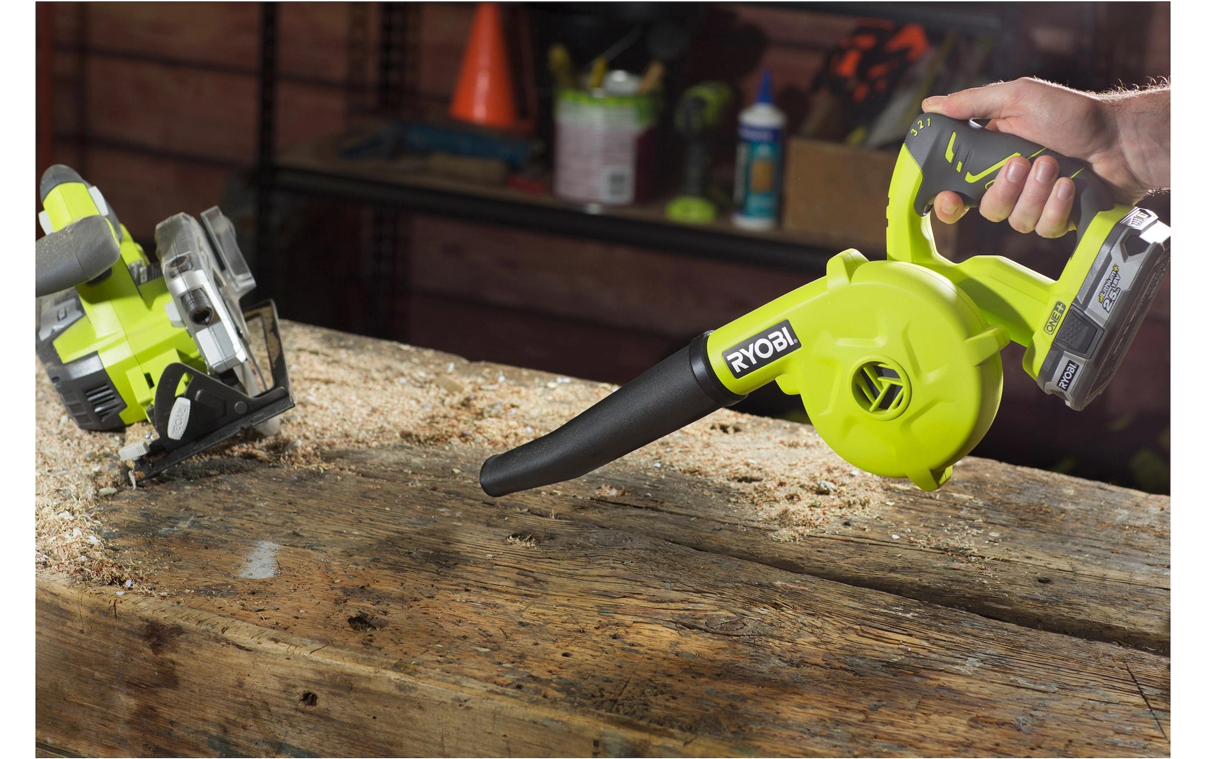 RYOBI Souffleur de feuilles sans fil »RYOBI R18 TB-0«