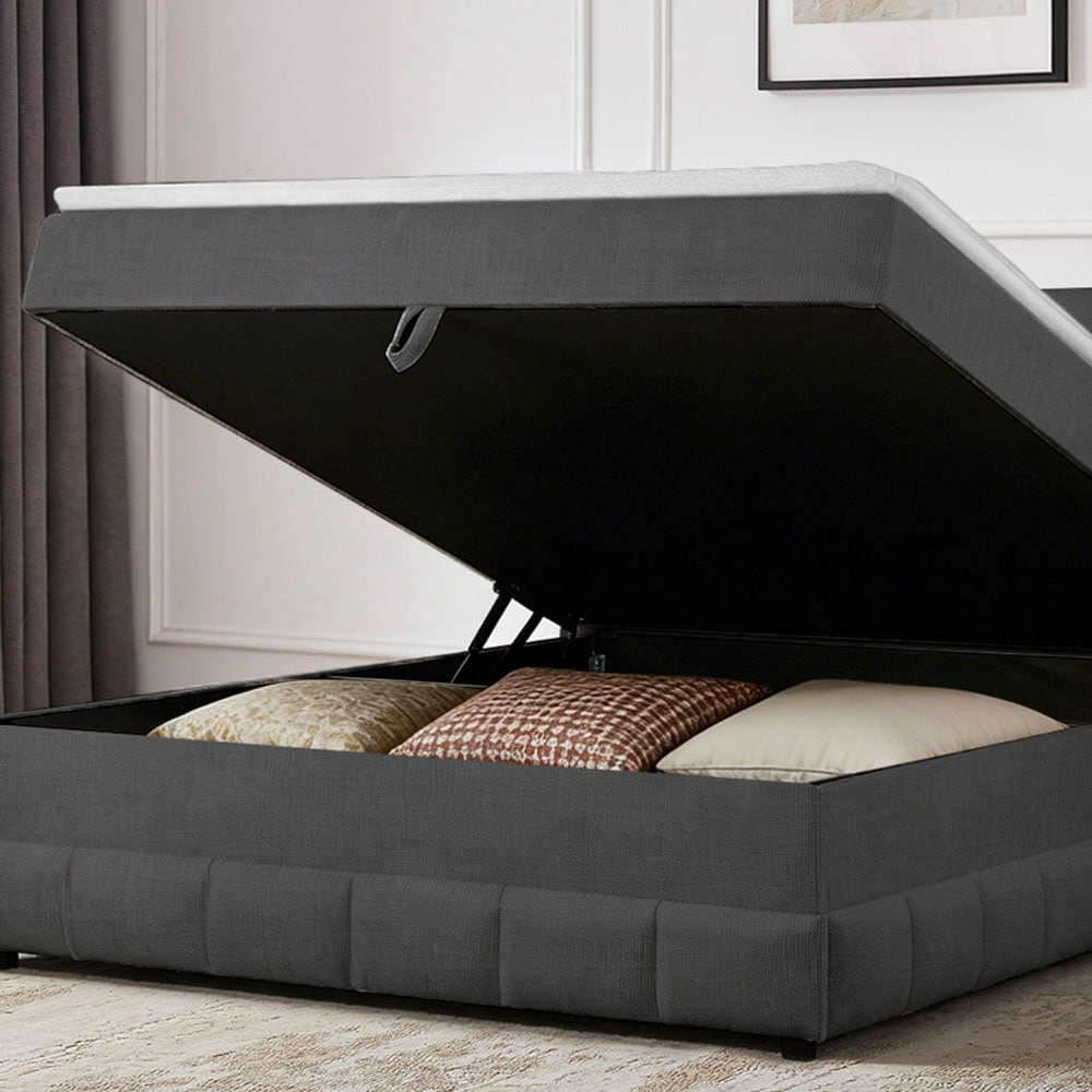 GOODproduct Lit de boxe »Likely inkl. Bettkasten, in 140er & 180er Breite, in Boxspring-Optik« inkl. Topper & Aufbauvideo, erhältlich in verschiedenen Farben