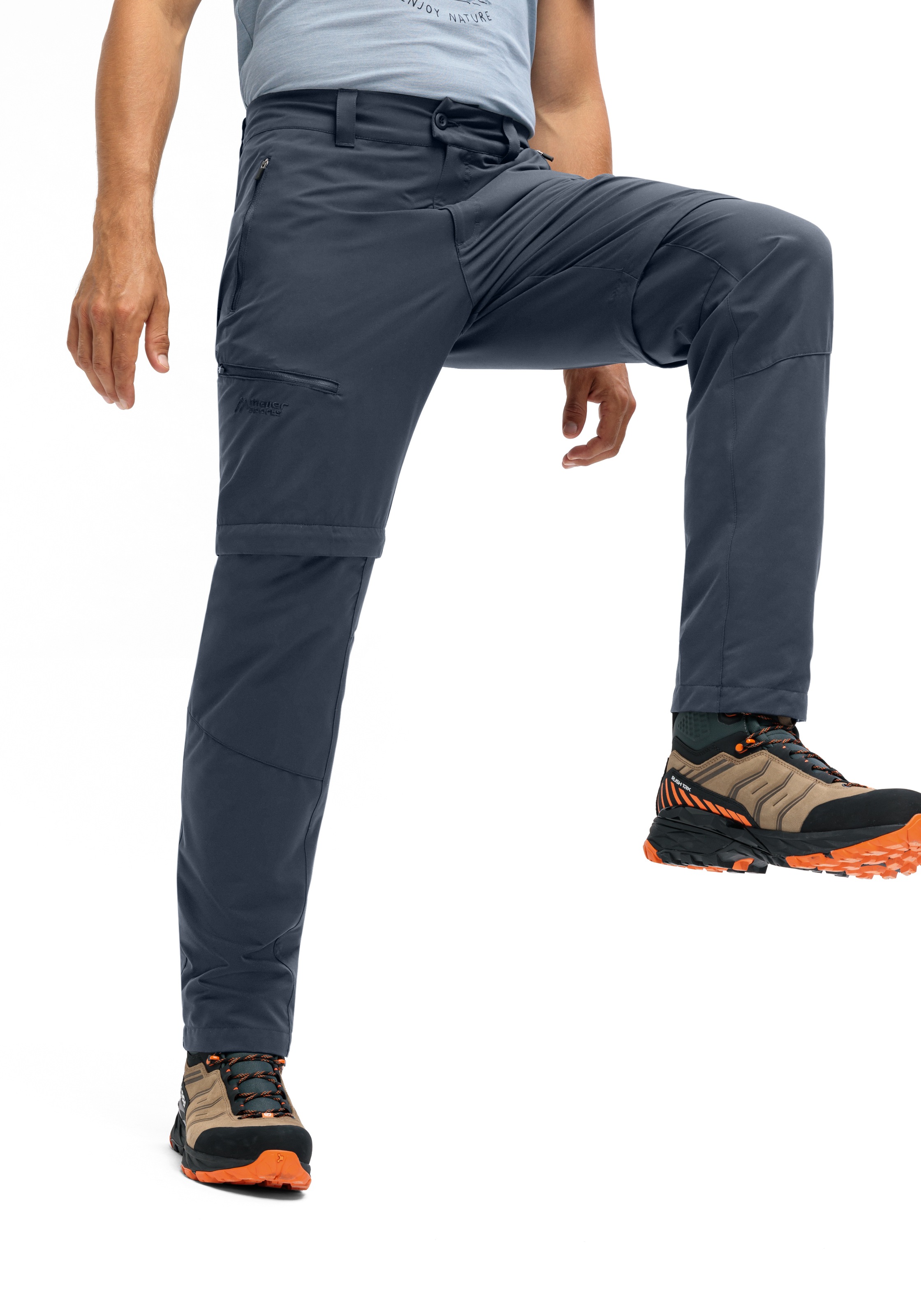 Maier Sports Pantalon de plein air »Tajo Zip Loop«  Herren Wanderhose, Zip-Off Funktionshose, 4 Taschen, Regular Fit
