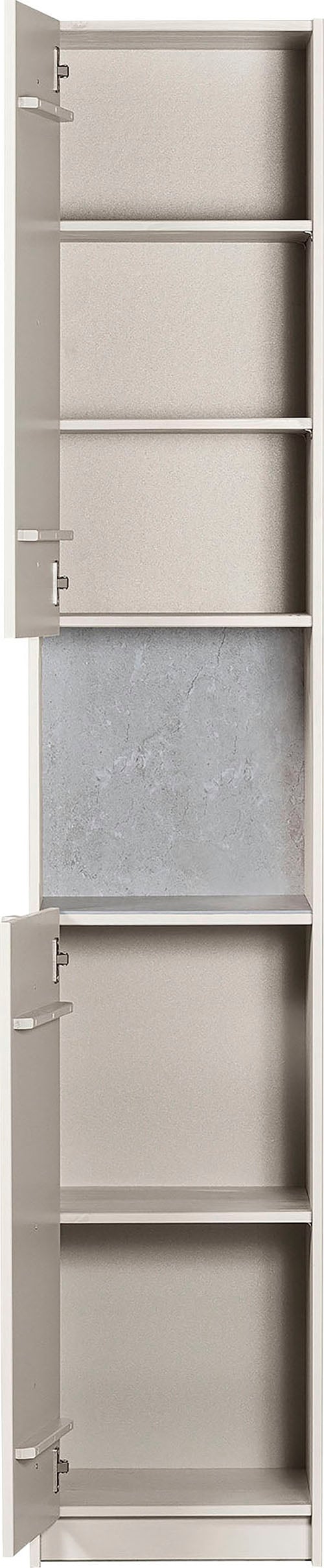 WOOOD Vitrine »Basu Smalle Hochschrank« 2 Türen, 1 Schublade, H 210 cm x B 40 cm