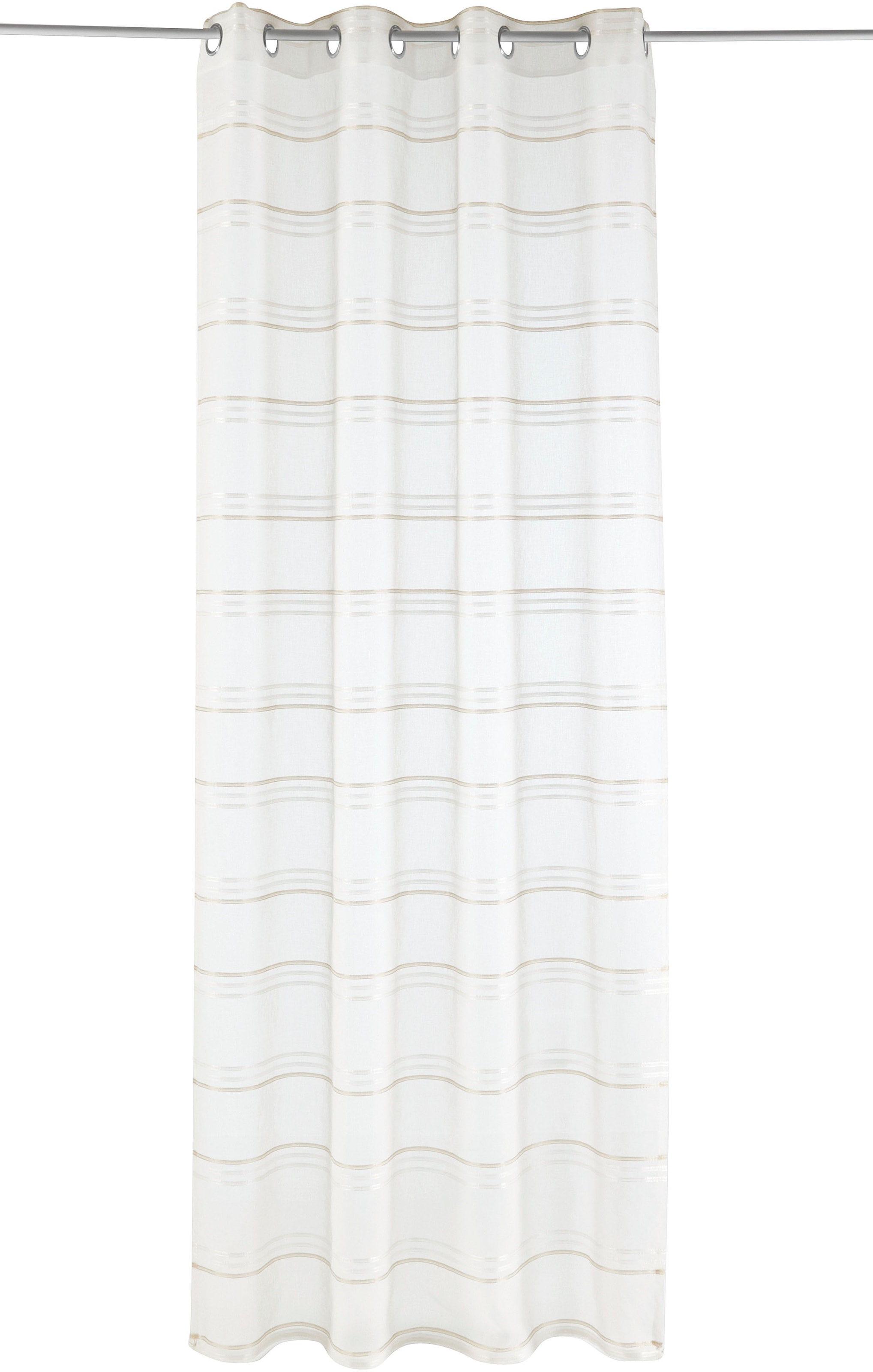 GOODproduct Gardine »Sirii« Ösen 1 Stk. tlg. Halbtransparent, angenehme Haptik, mit Streifen, modern