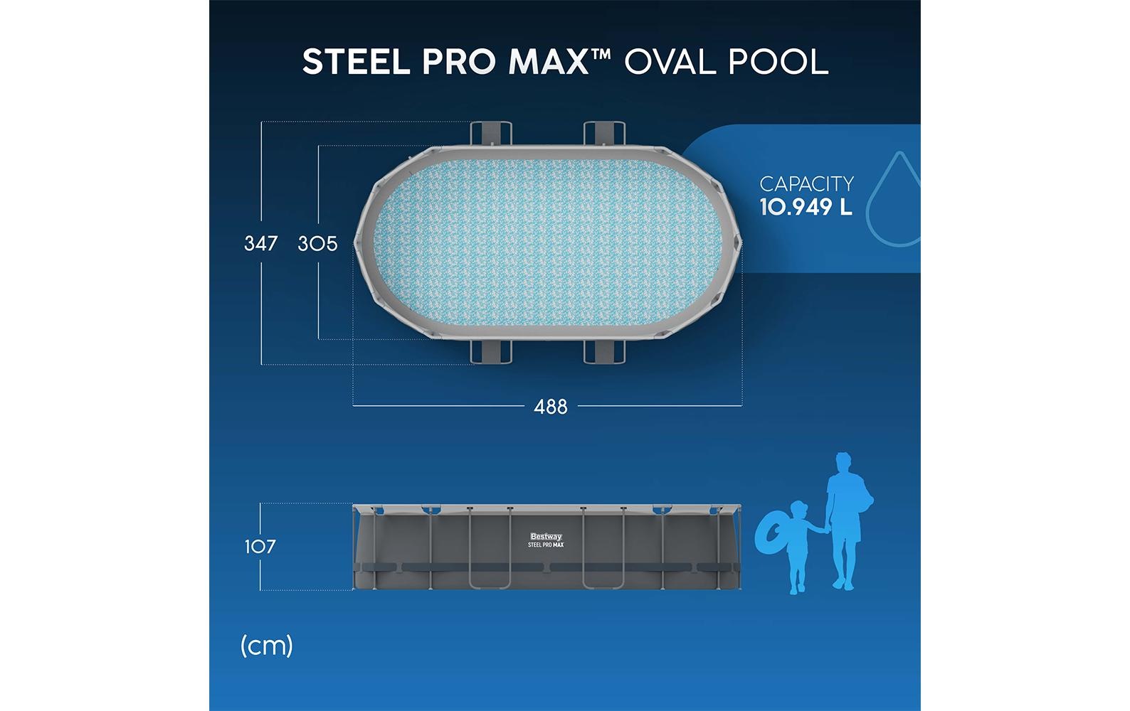 Bestway Piscine »Steel Pro Max 305 x 107 cm«