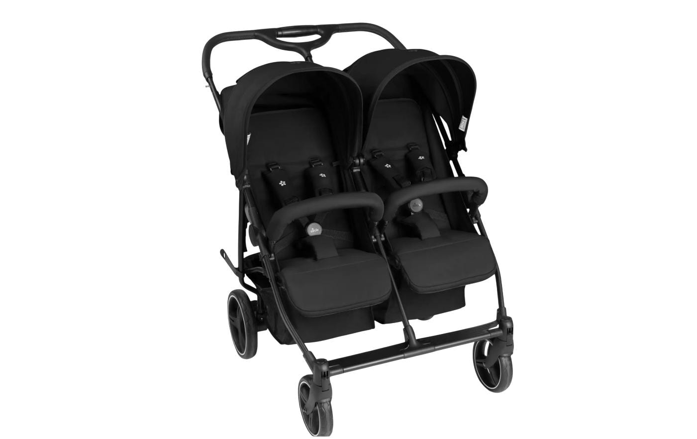   Poussette pour frères et sœurs »Geschwisterwagen D Two Black«