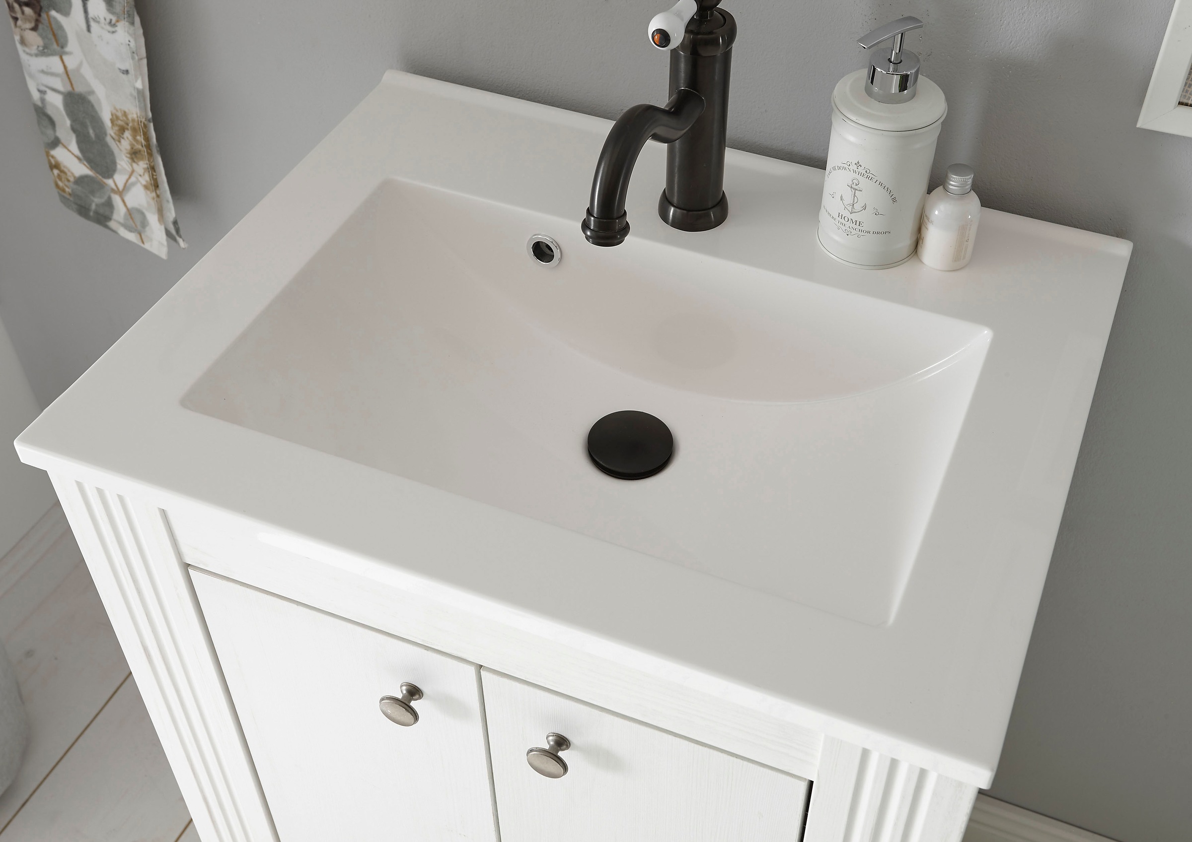 Home affaire Ensemble de meubles de salle de bain »WESTMINSTER, Bad im Landhausstil, 2-teiliges Badezimmer« 2 cuis tlg.